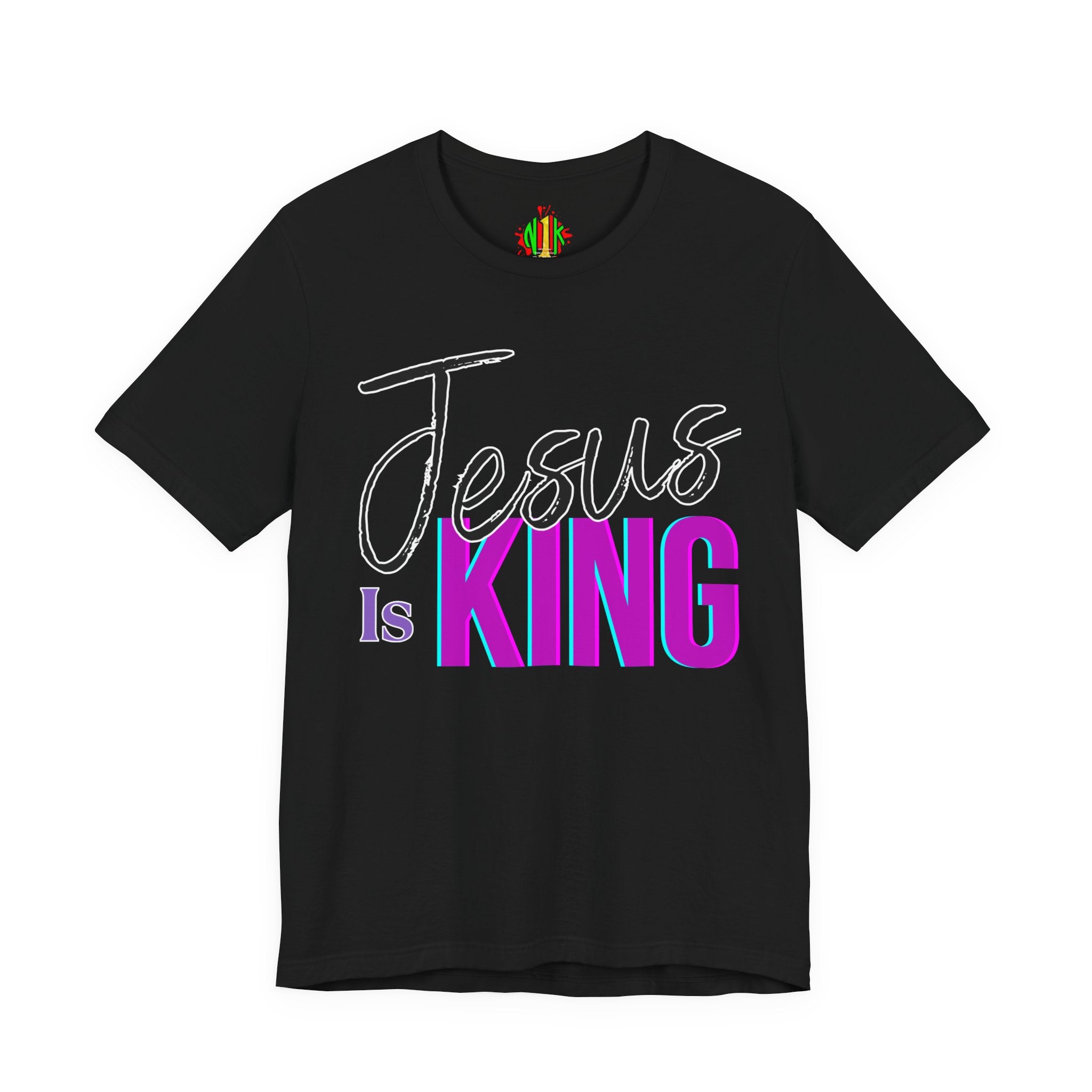 Faith-Inspired Unisex Tee | Jesus Is King Graphic T-Shirt, Christian AT-ShirtJesus Is King