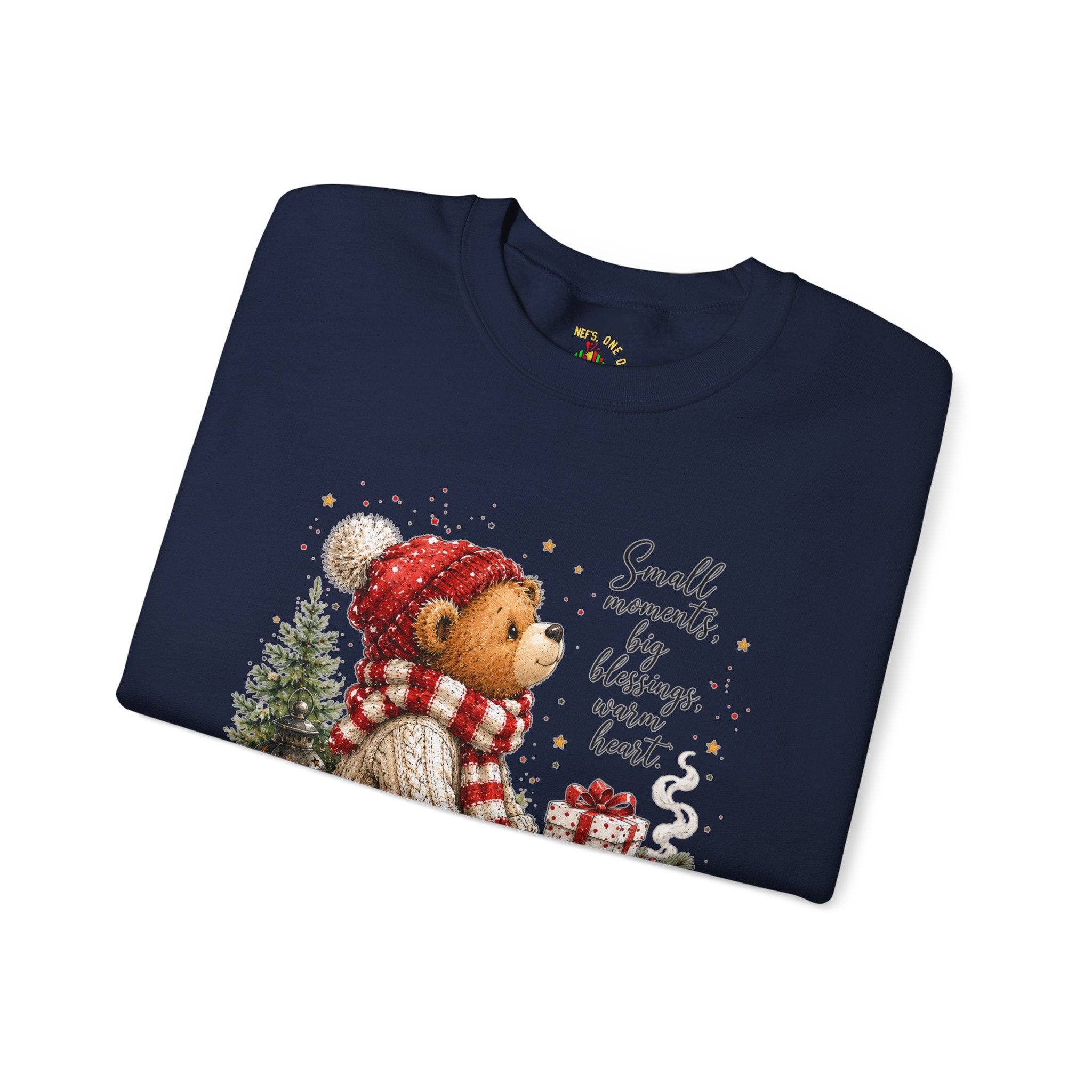 Christmas Bear Crewneck Sweatshirt – Cozy Holiday Teddy Bear Design