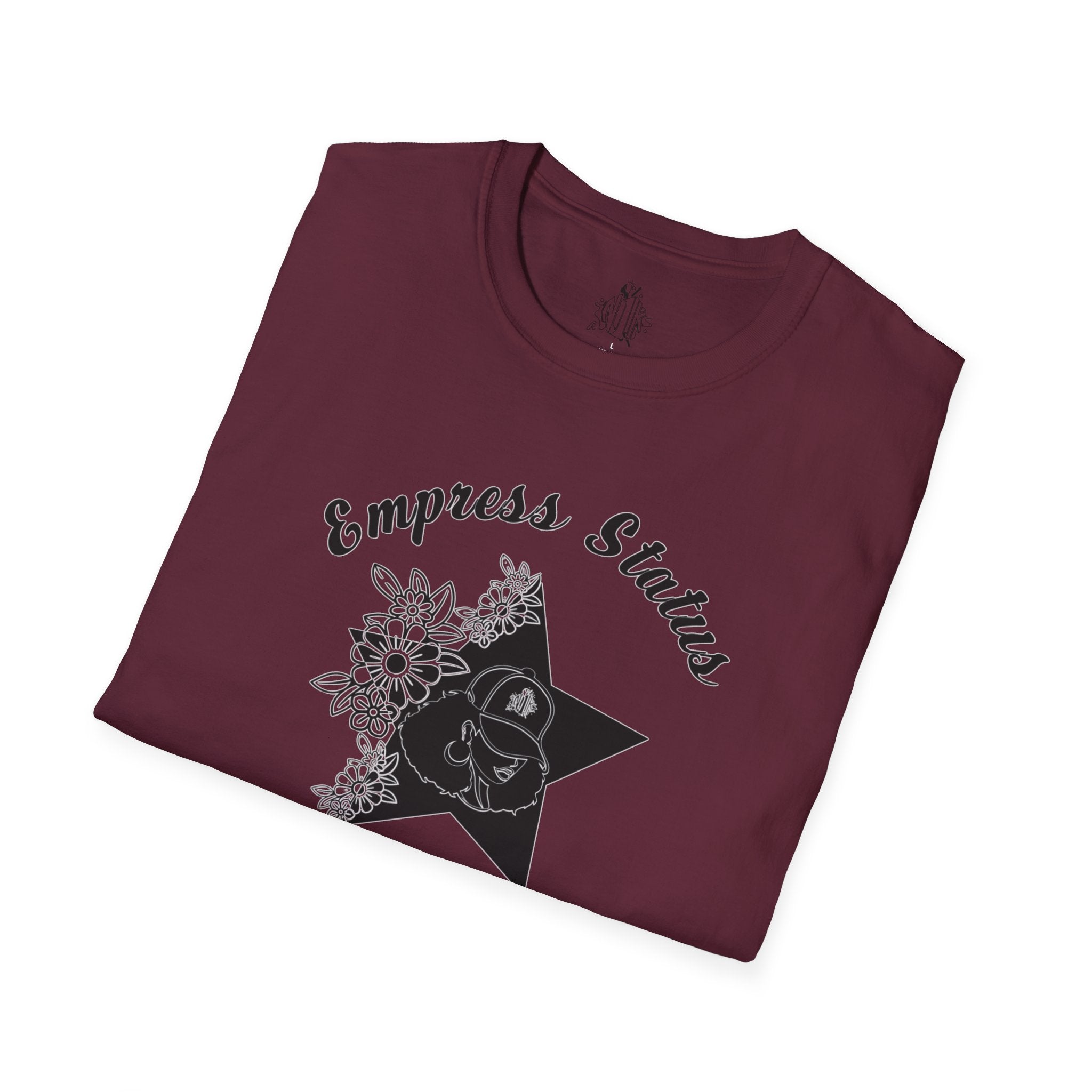 Empress Black Girl Floral Status T-shirt