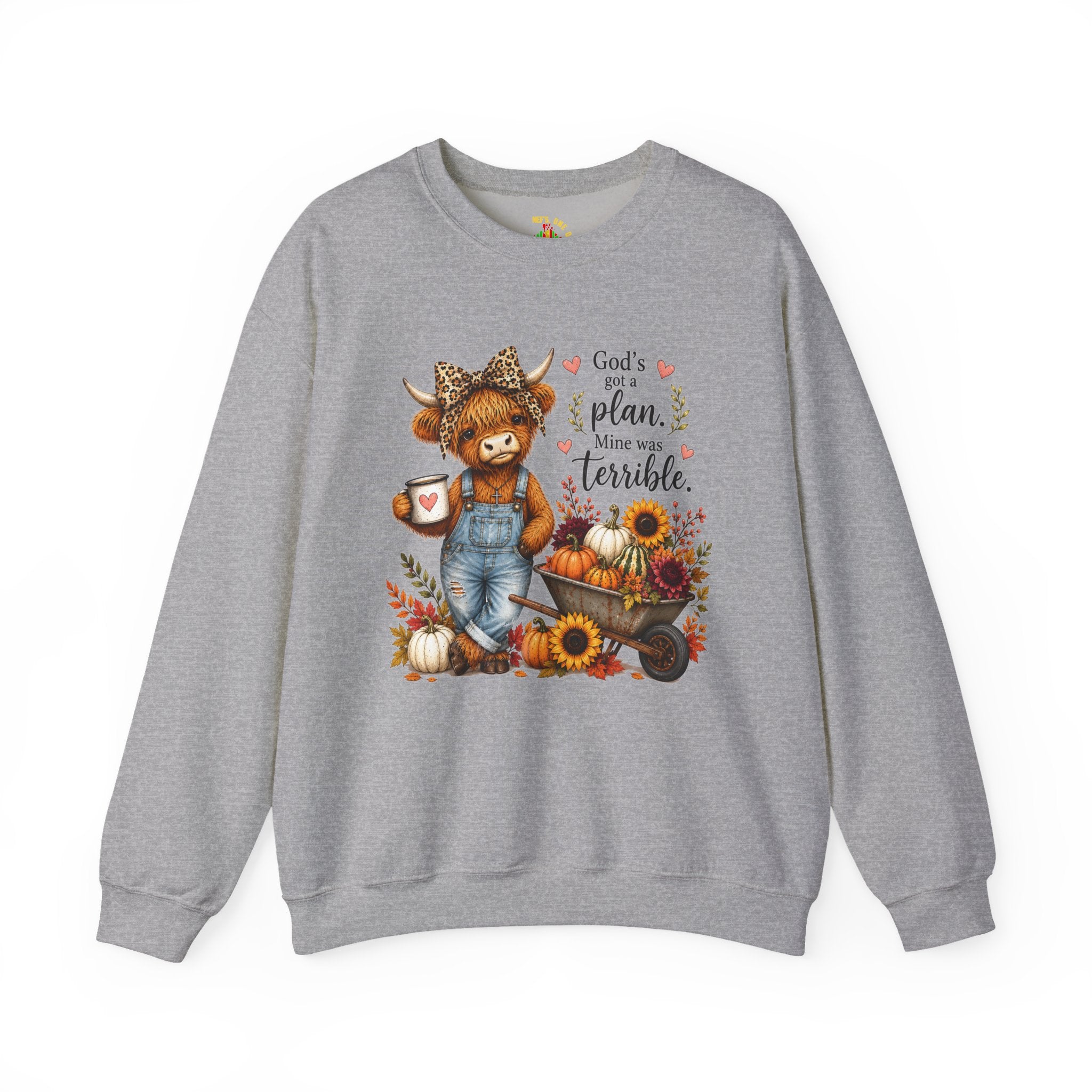 God’s Plan, Mine Was Terrible Bear Fall Crewneck Sweatshirt