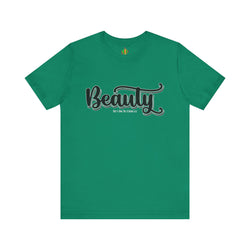 Beauty with the Beast Valentine Casual, Soft Unisex Jersey Short Sleeve Tee