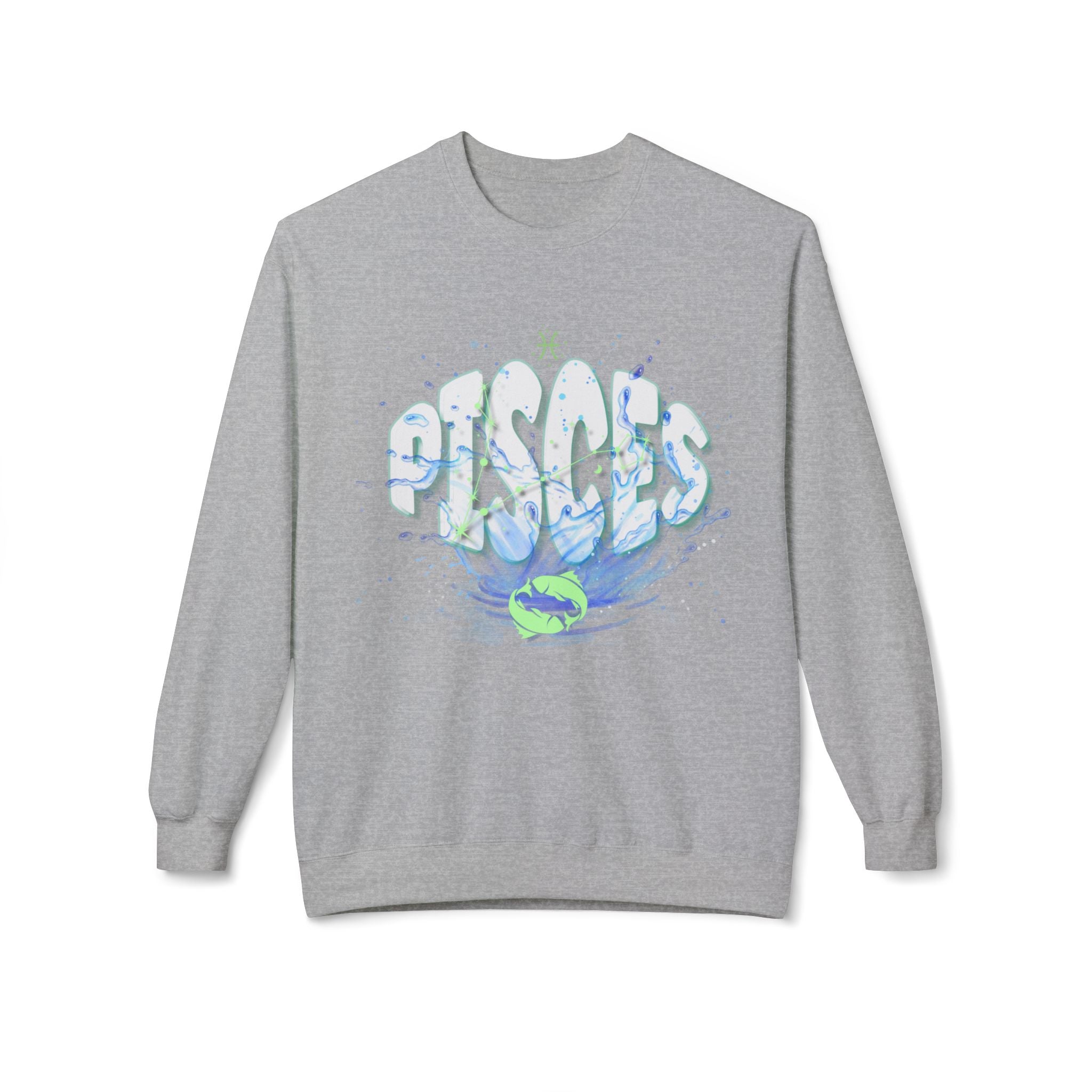 Pisces Water Zodiac Sweatshirt — Pisces Sign Crewneck