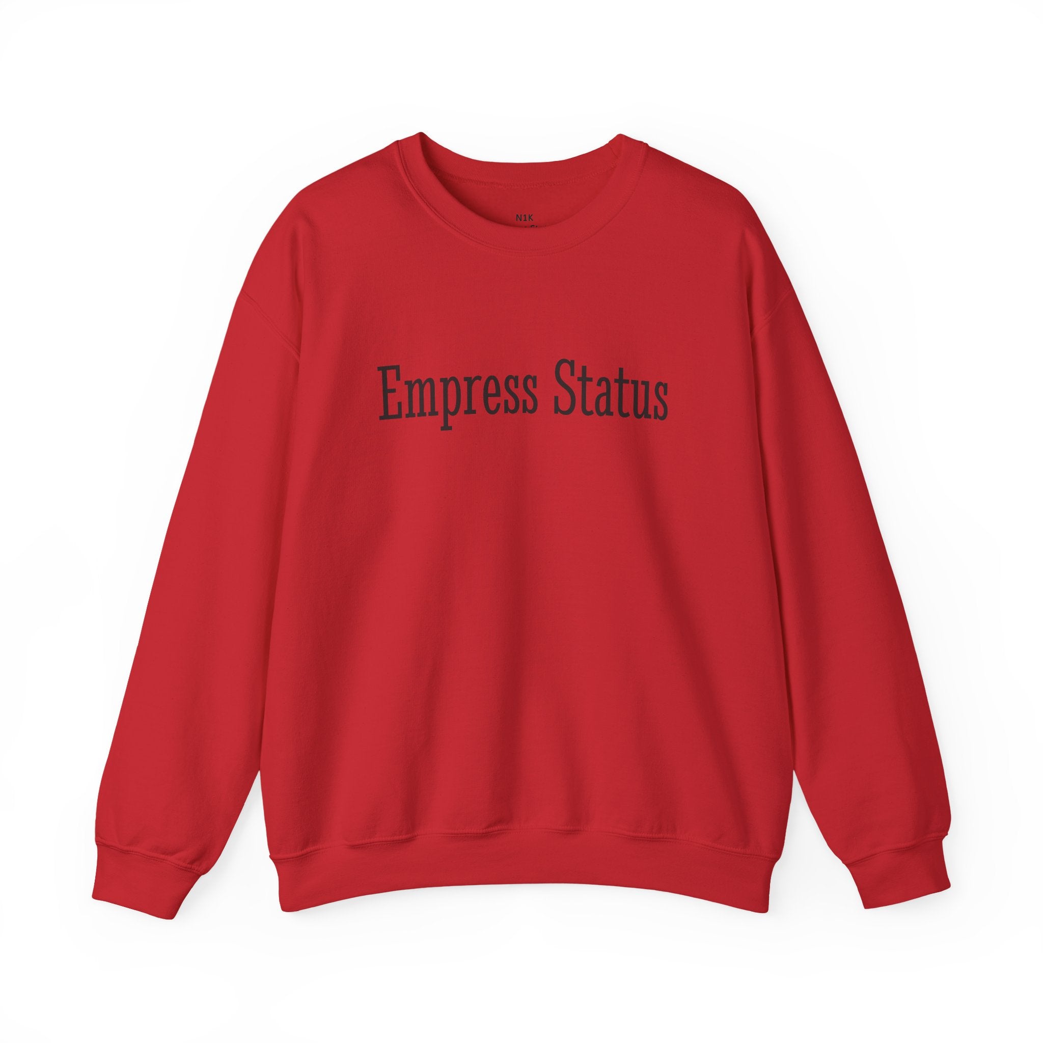 Empress Status Black Glitter Print Unisex Heavy Blend™ Crewneck Sweatshirt