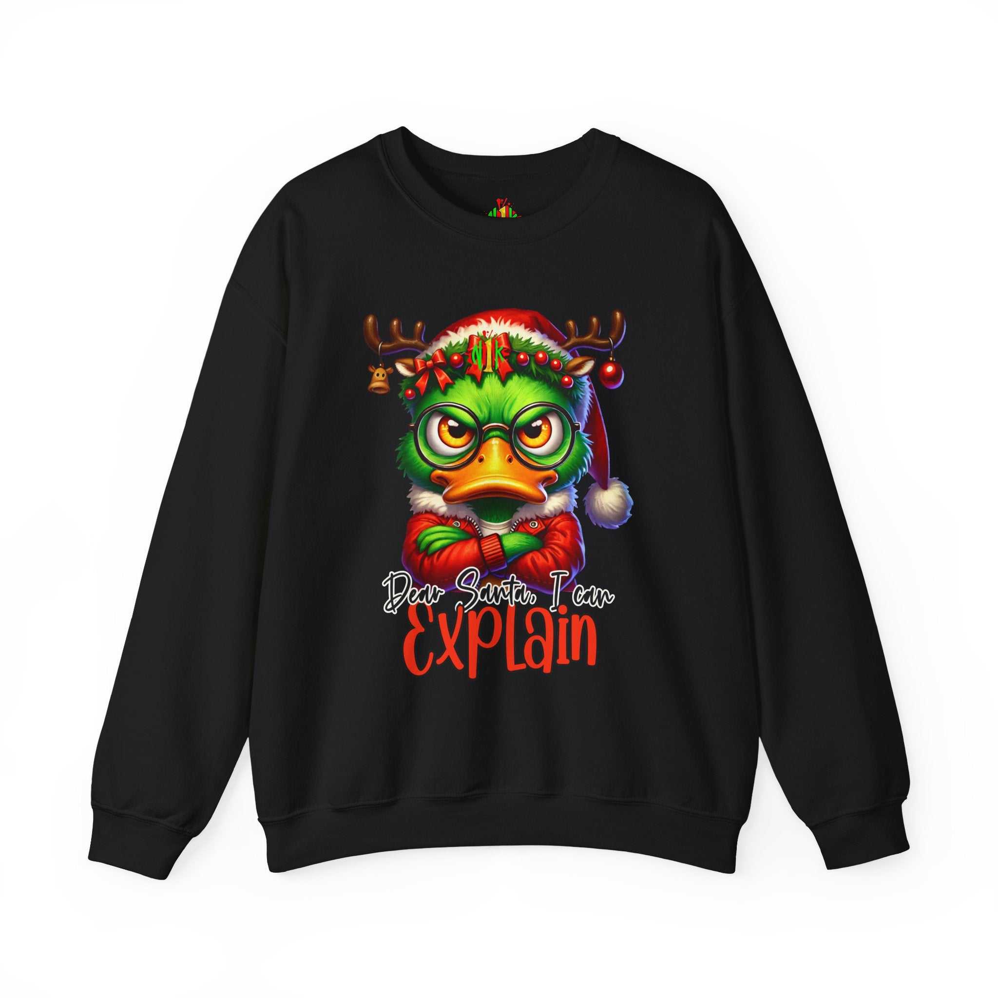 Dear Santa I Can Explain Sweatshirt — Funny Christmas CrewneckSweatshirtExplain Unisex Heavy Blend™ Crewneck Sweatshirt