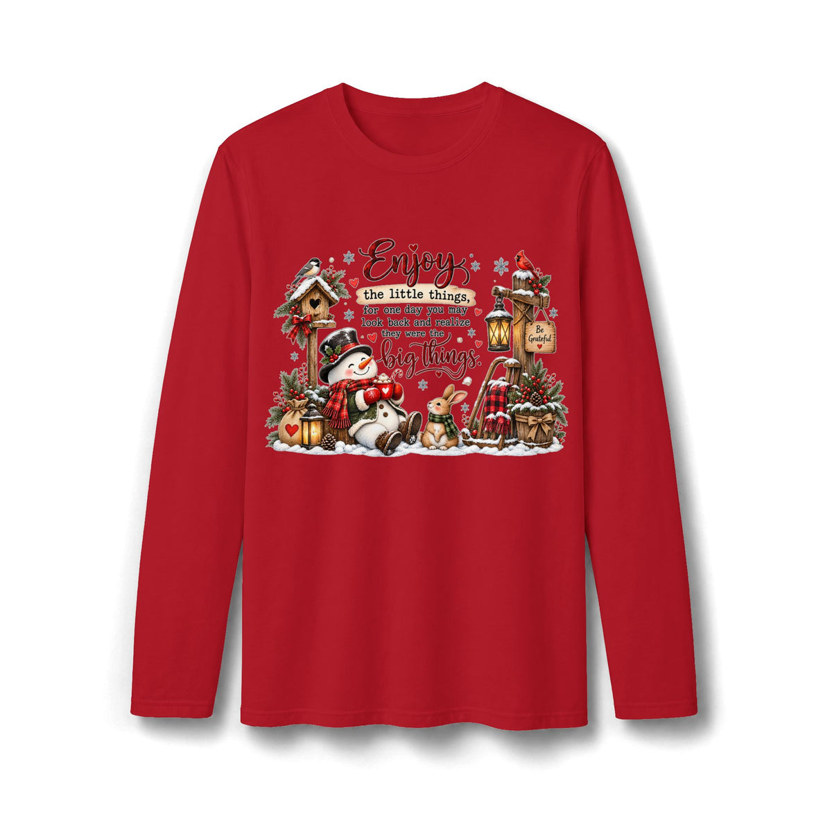 Enjoy the Little Things Christmas Long Sleeve T-Shirt