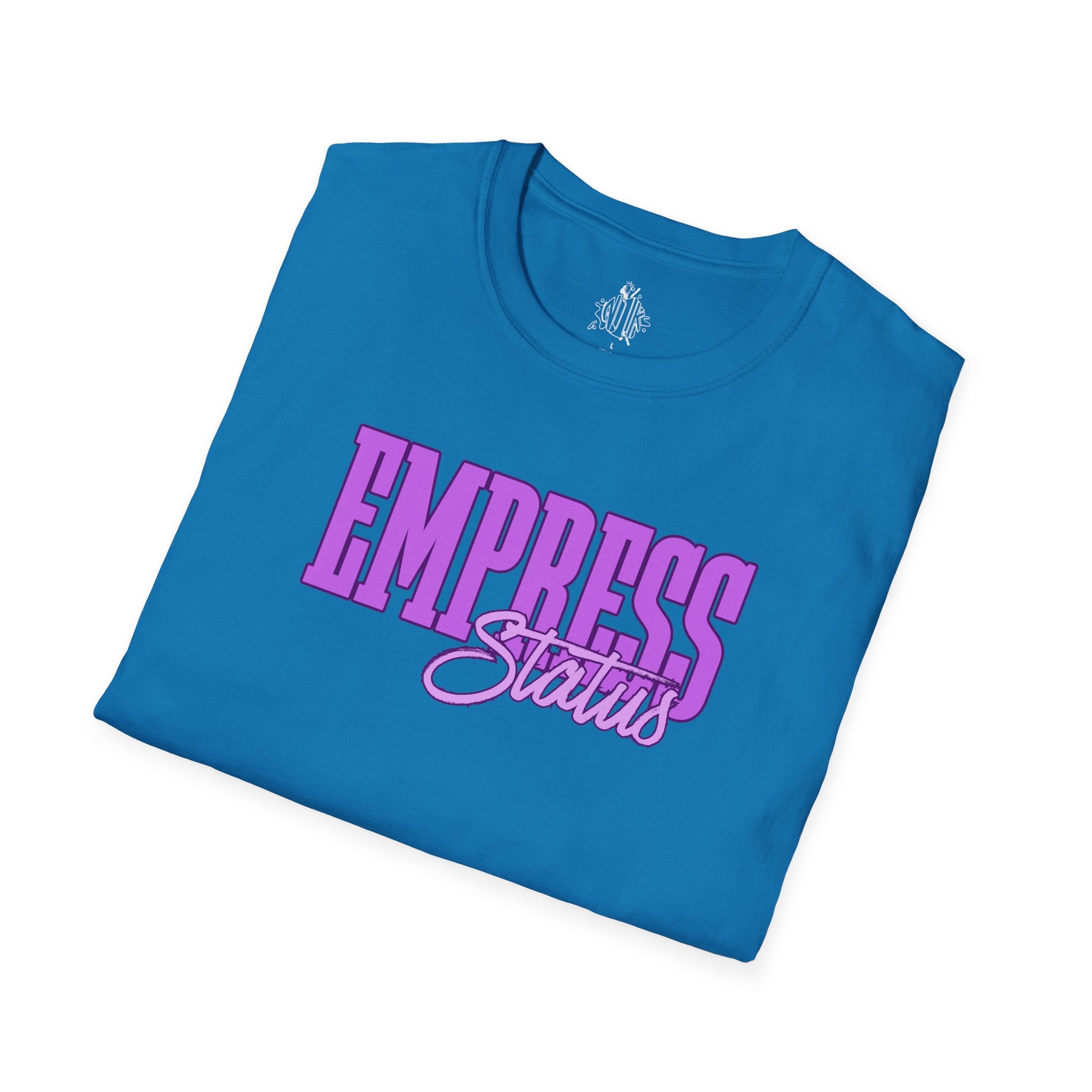 Bold Purple Print Empress Status T-shirt