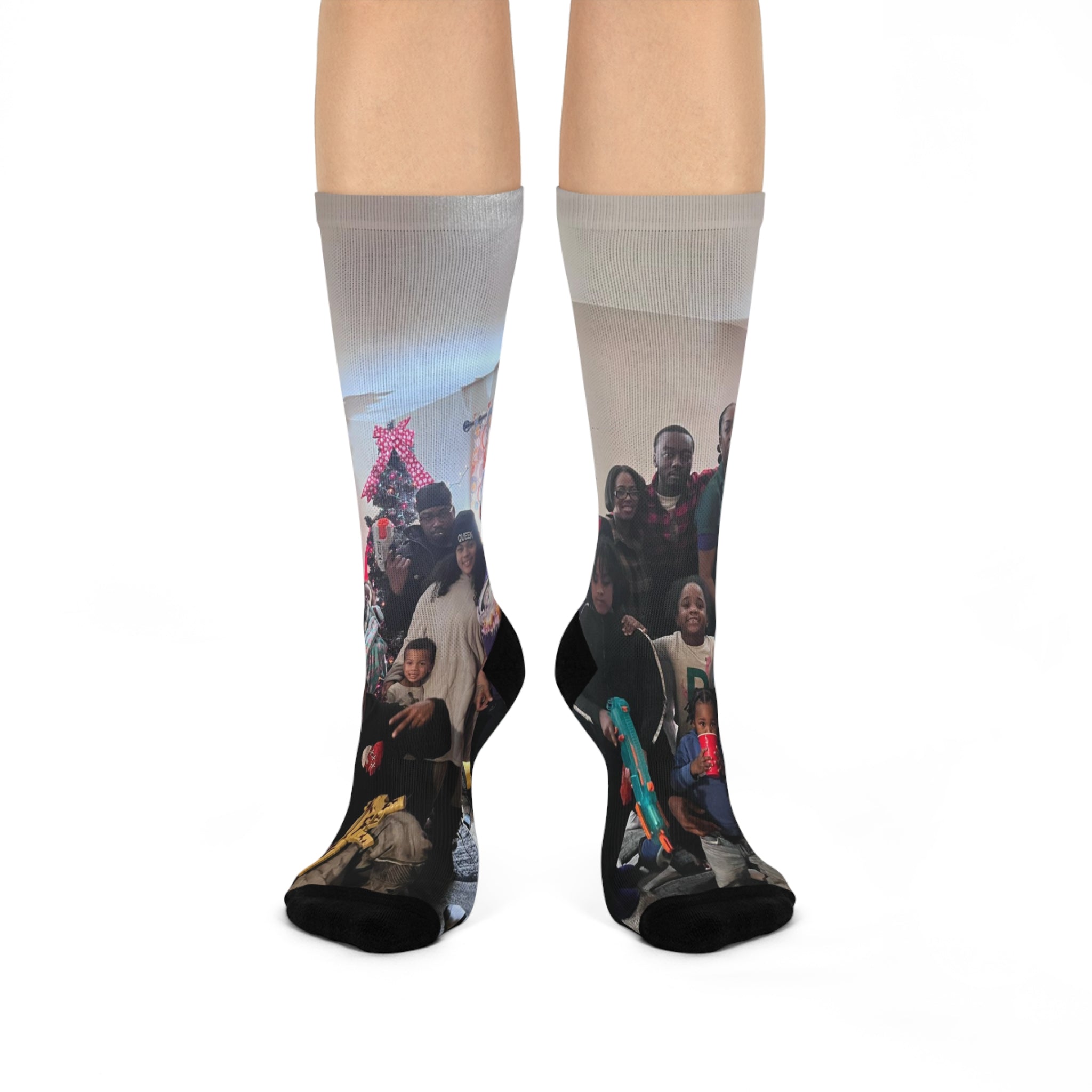 Custom Photo Crew Socks — Personalized Cushion Socks