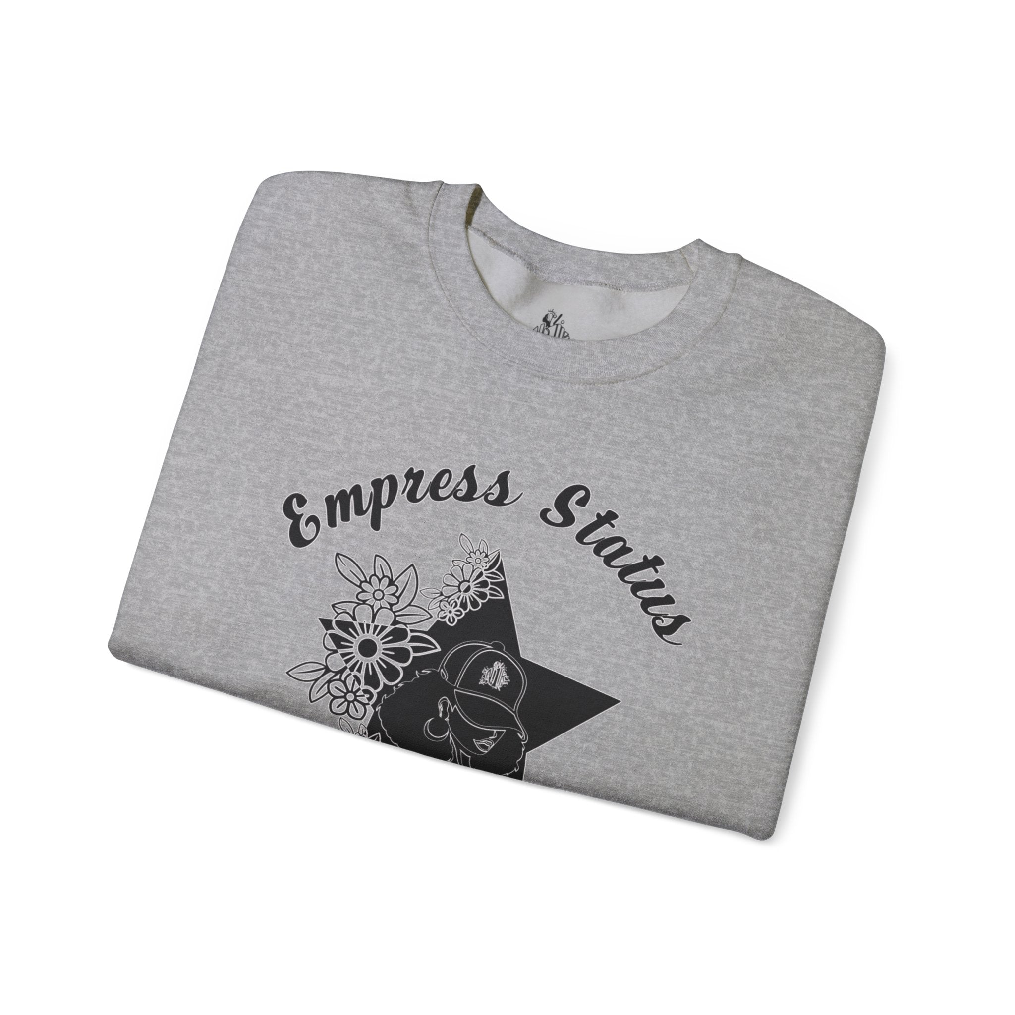 Empress Black Girl Floral Status Unisex Sweatshirt