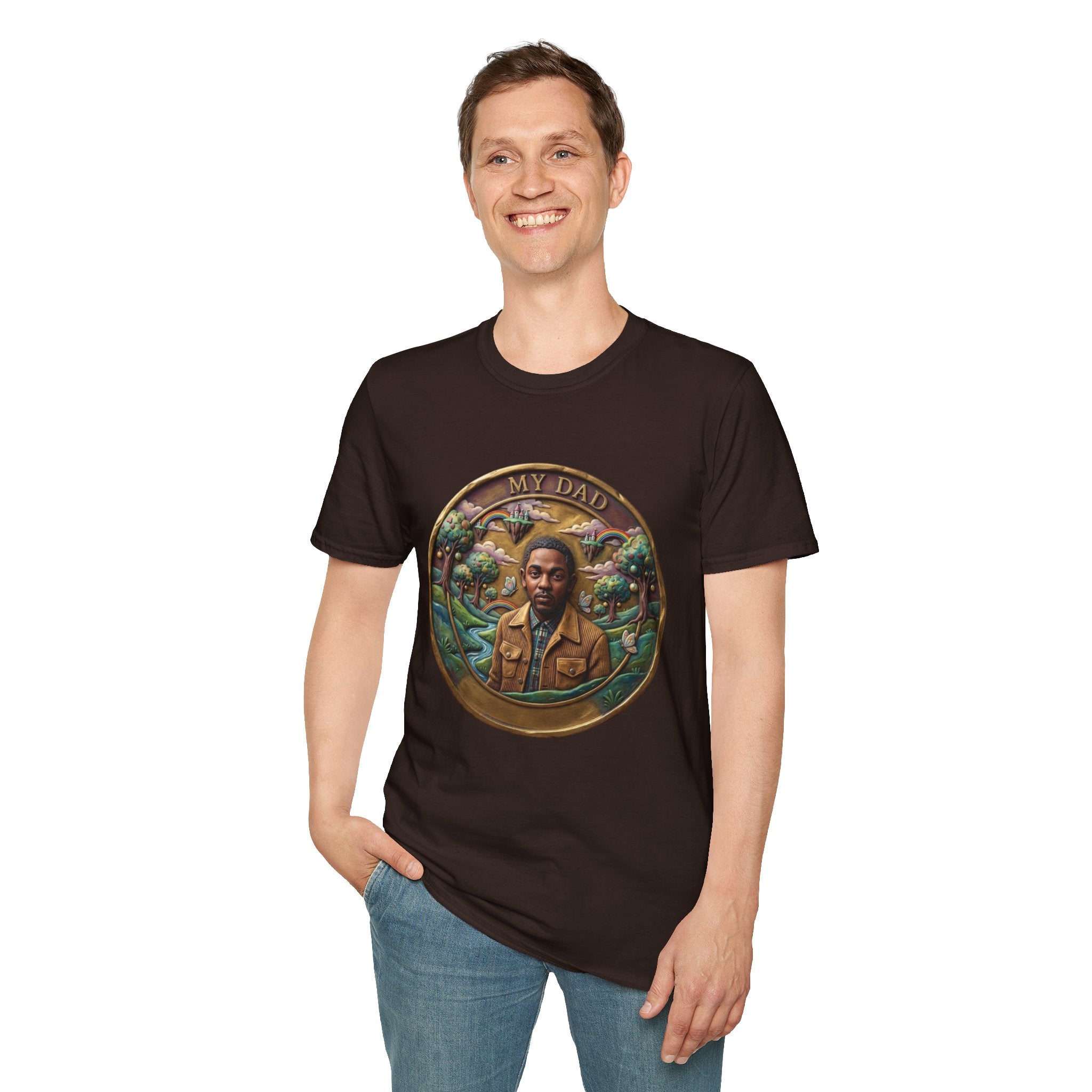 Todd Another Customized My Dad Portrait Coin Tee Graphic T-Shirt