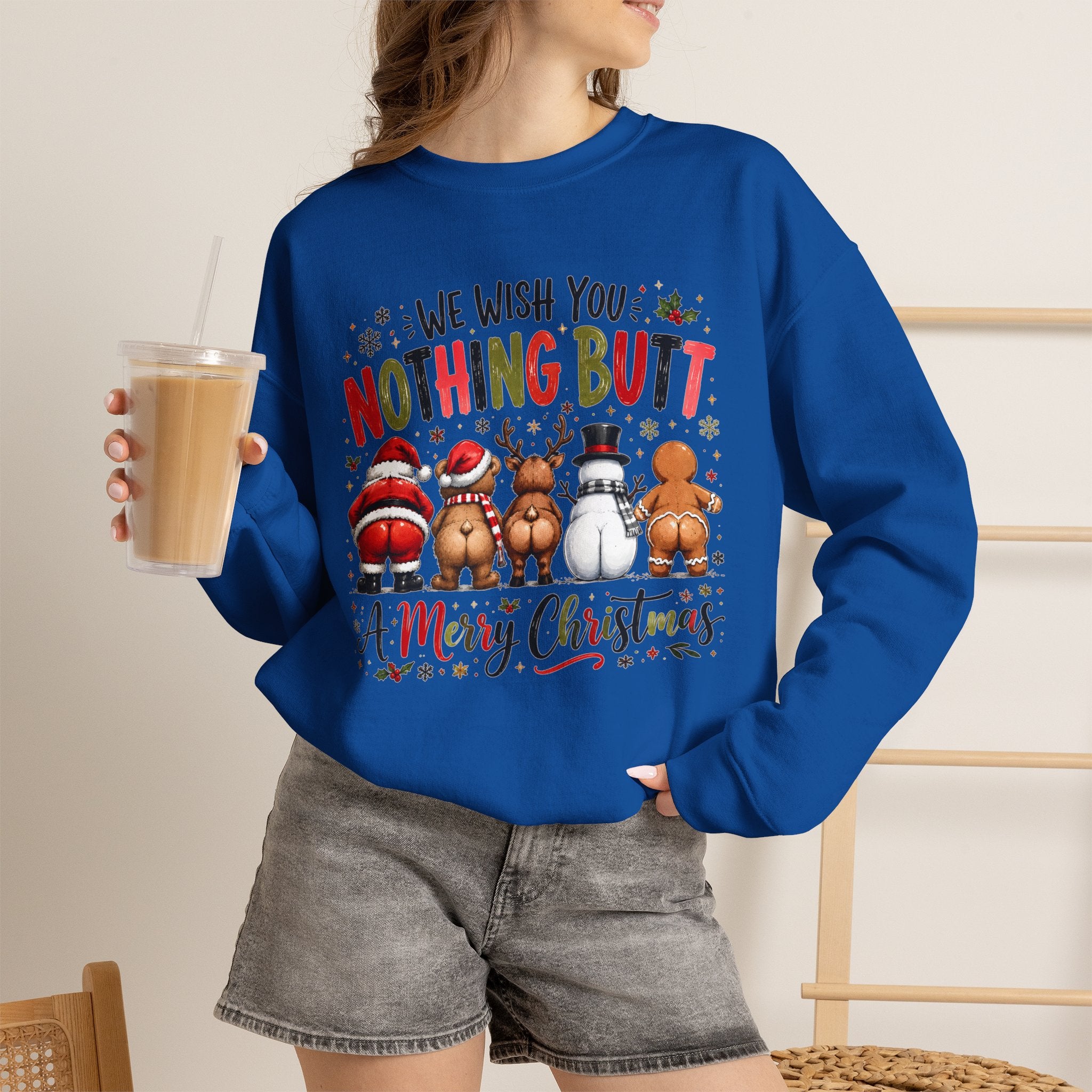 We Wish You Nothing But a Merry Christmas Crewneck Sweatshirt