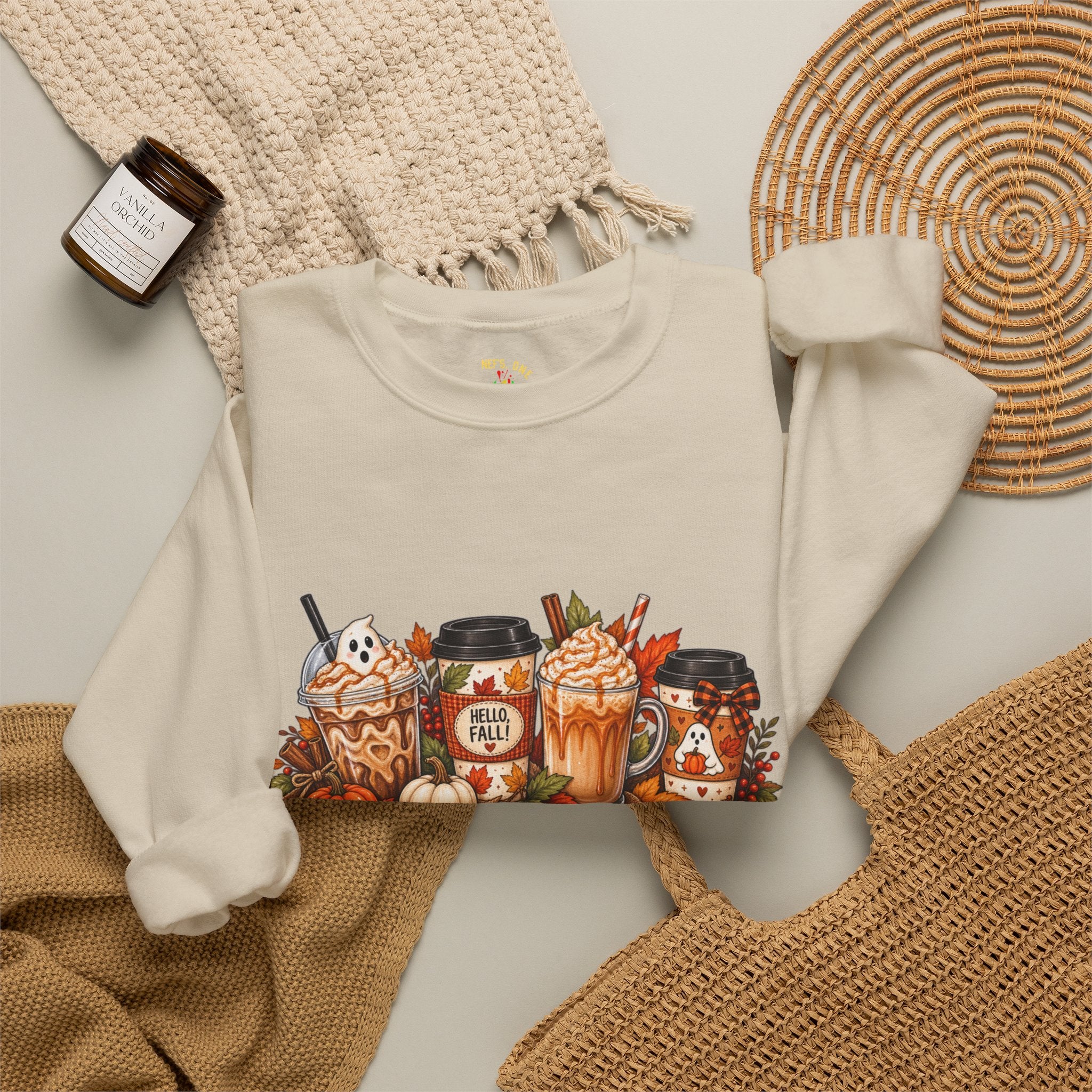 Autumn Leaves & Coffee Please Sweatshirt
