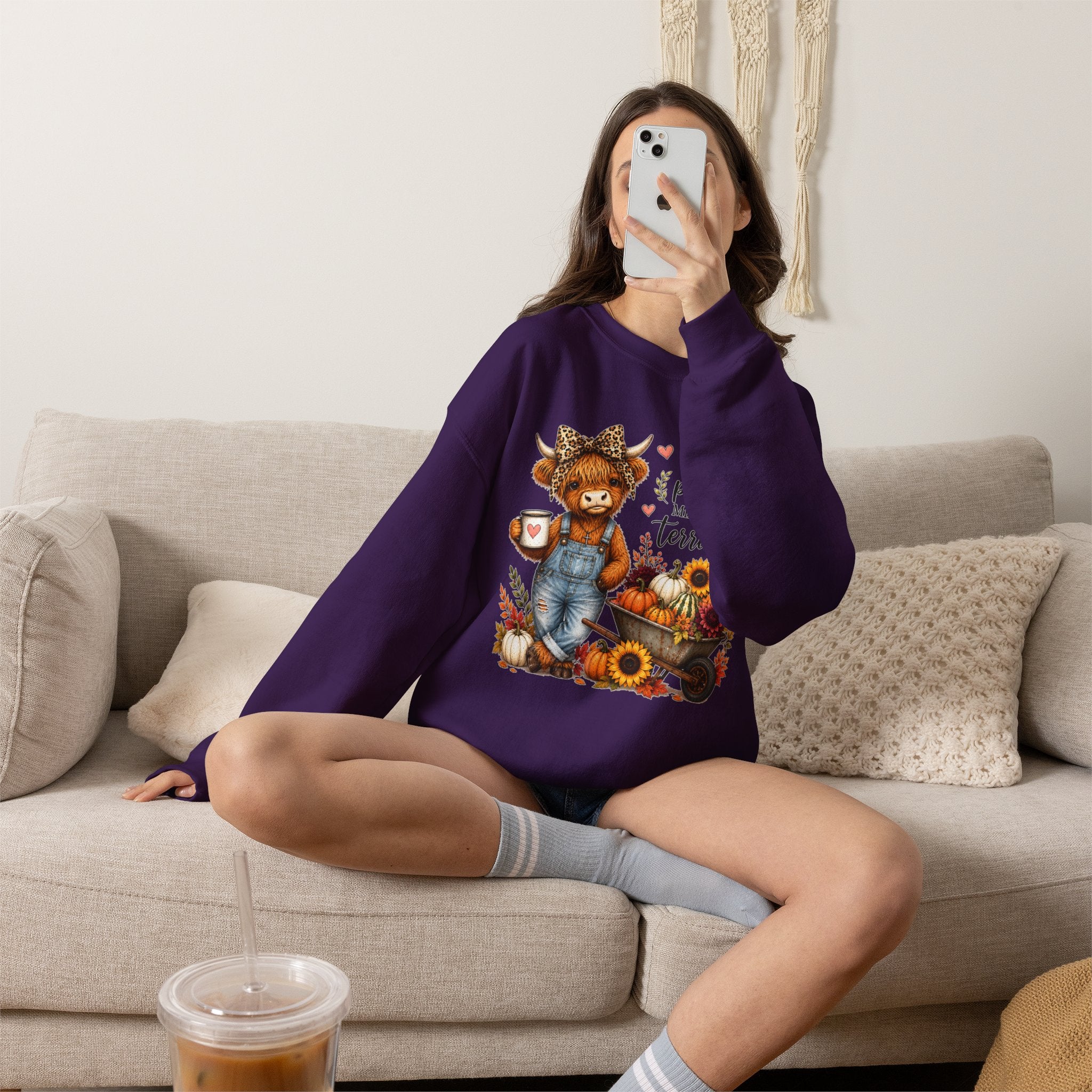 God’s Plan, Mine Was Terrible Bear Fall Crewneck Sweatshirt