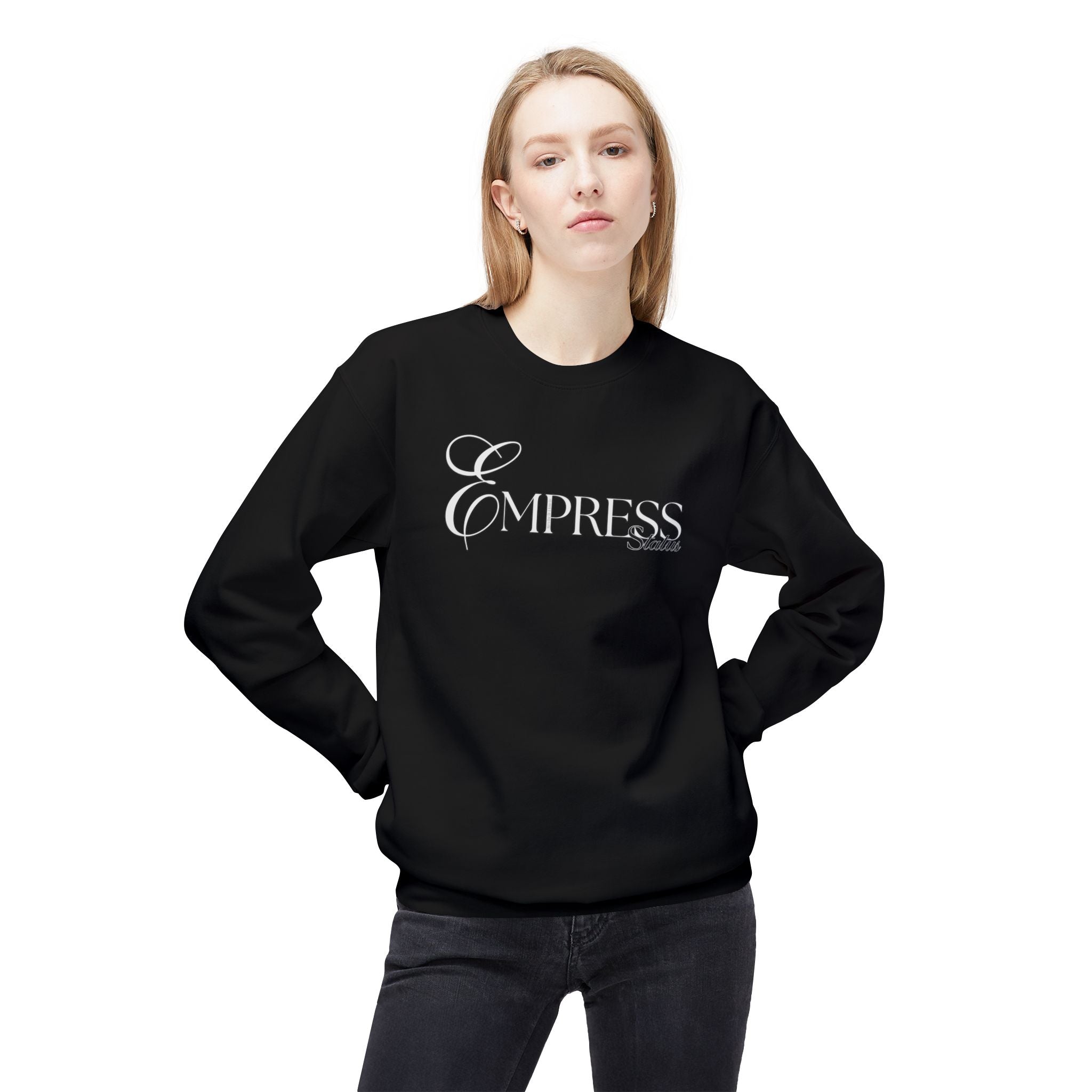 Empress Crewneck Sweatshirt - Cozy Casual Wear, Unisex Fashion, Gift for Her, Birthday Present, Relaxed Style, Winter Essential