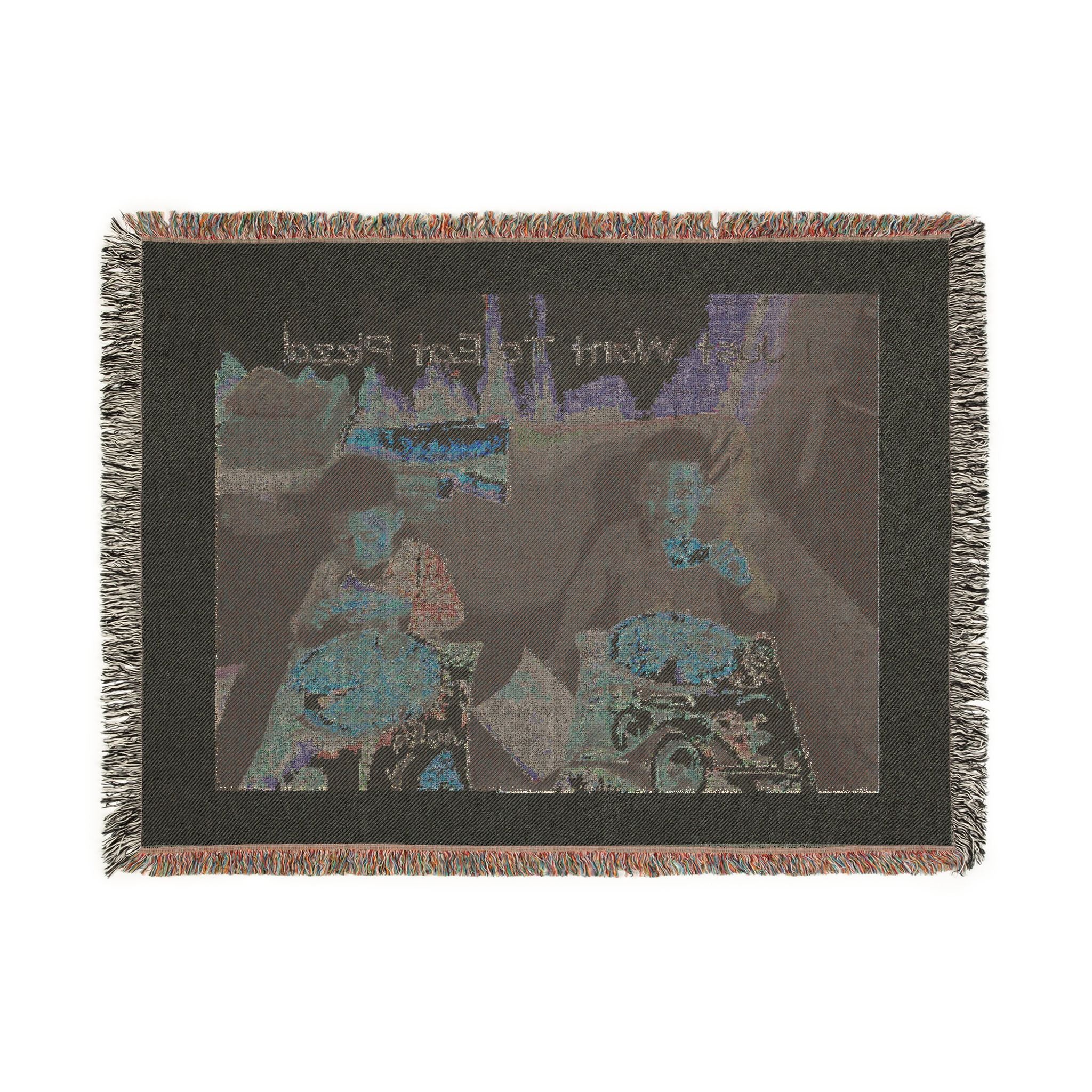 Customizable Woven Blanket — Add Your Text, Personalized Cozy Throw