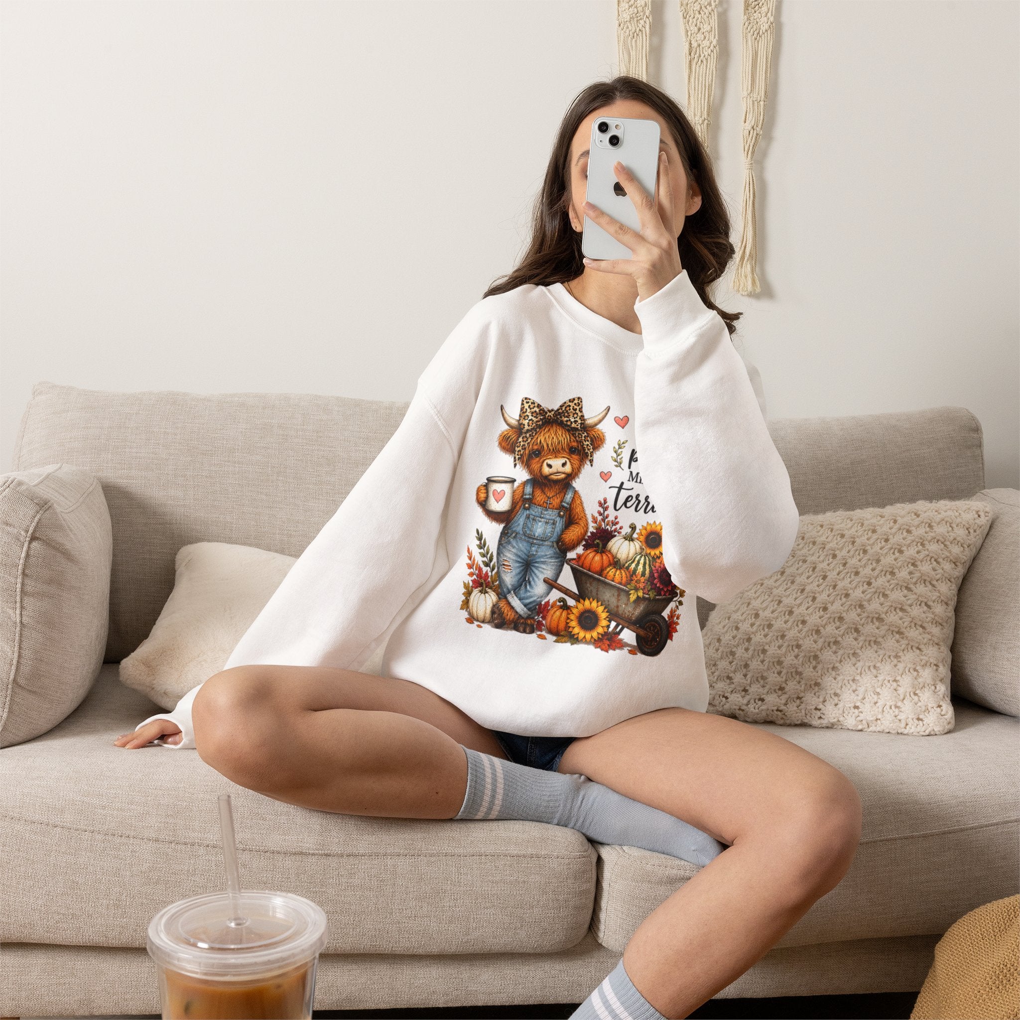 God’s Plan, Mine Was Terrible Bear Fall Crewneck Sweatshirt