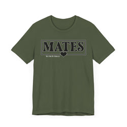 Mates with Soul Valentine Casual Soft Unisex Jersey Crew Neck Short Sleeve Tee