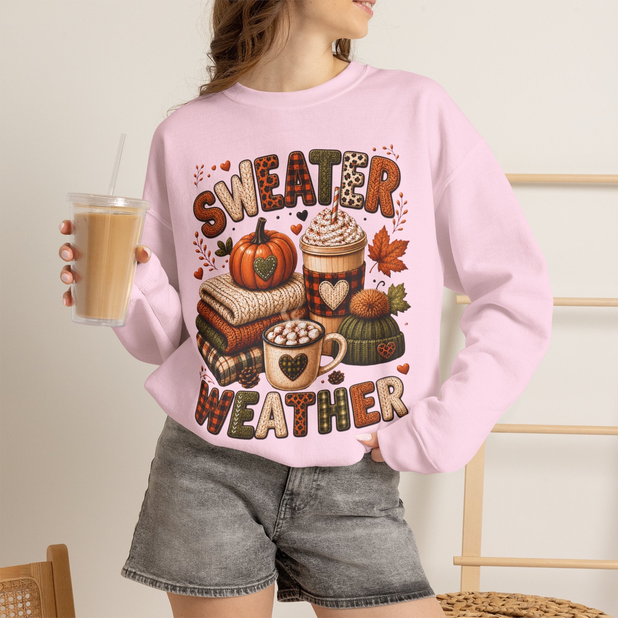 Sweater Weather Autumn Crewneck Sweatshirt