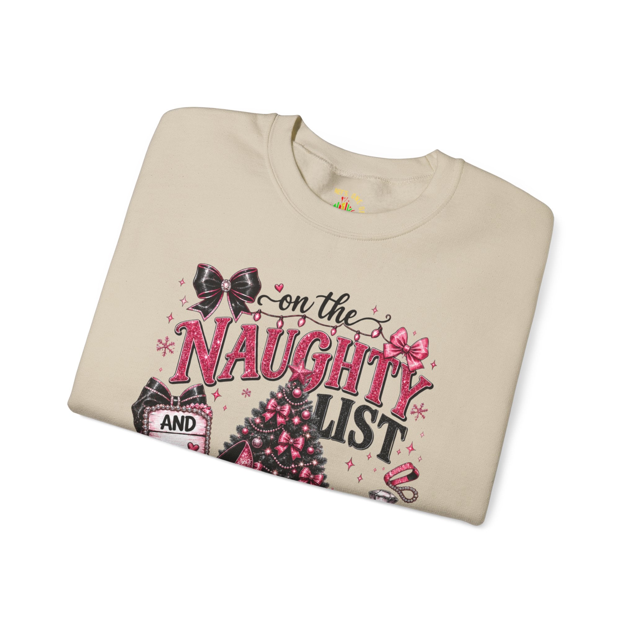 On the Naughty List Christmas Crewneck Sweatshirt