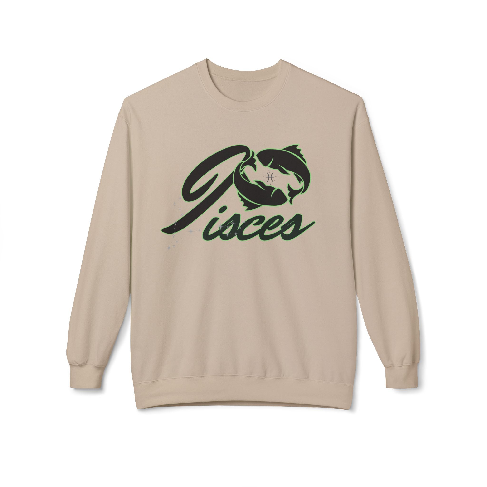 Pisces Zodiac Crewneck Sweatshirt — Astrological Fish Graphic