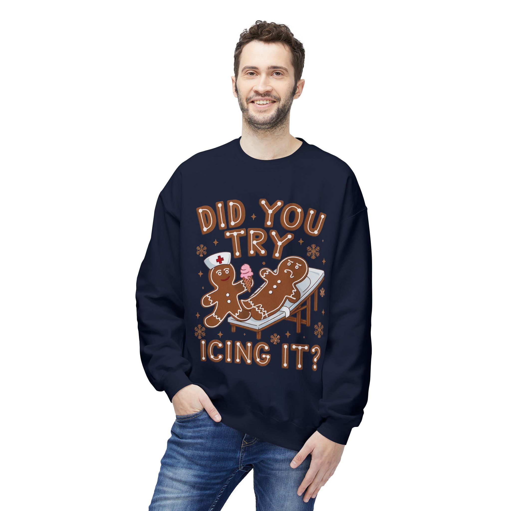 Did You Try Icing It? Gingerbread Holiday Sweatshirt