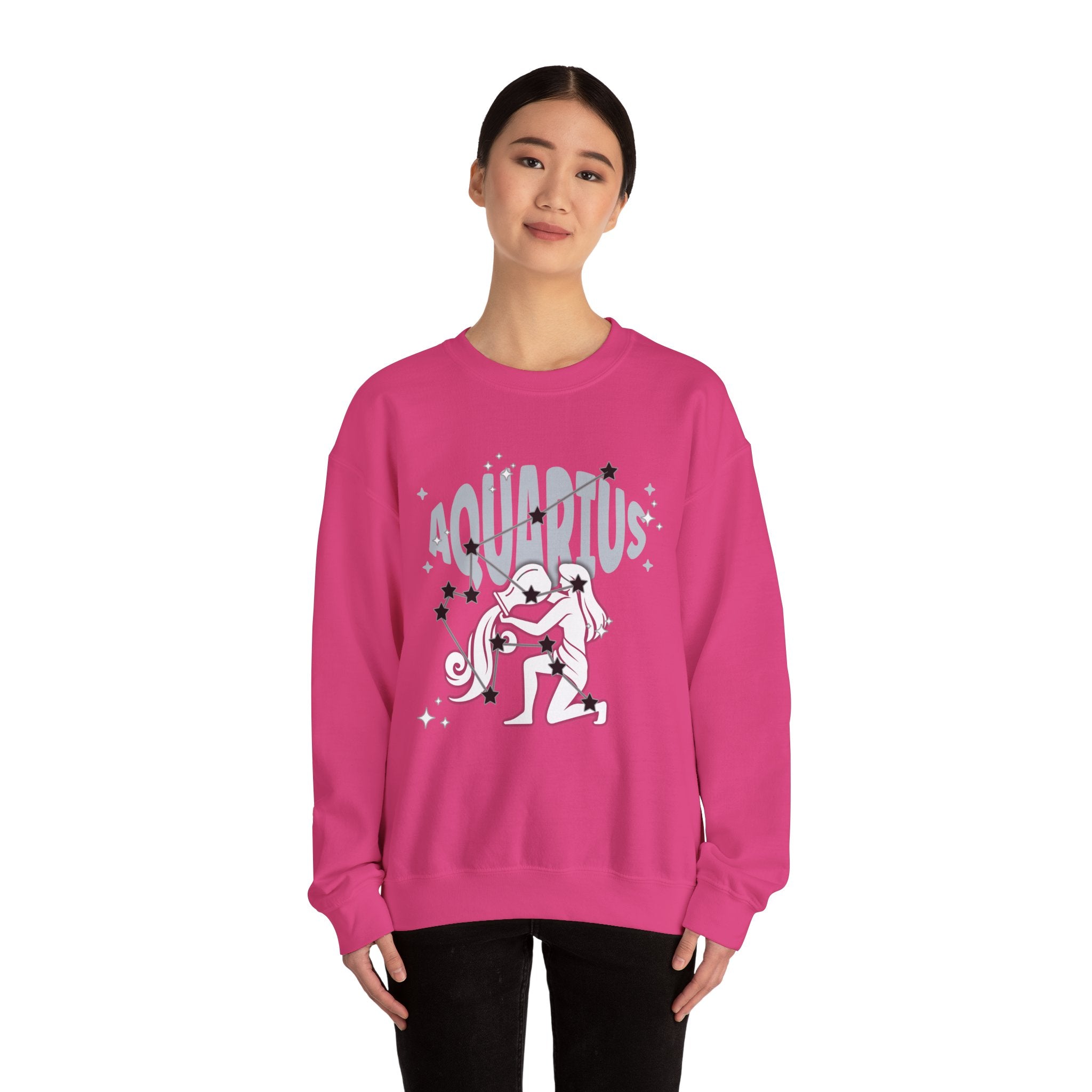 Aquarius Zodiac Casual classic unisex heavy blend crewneck sweatshirtSweatshirtAquarius Zodiac Casual classic unisex heavy blend crewneck sweatshirt