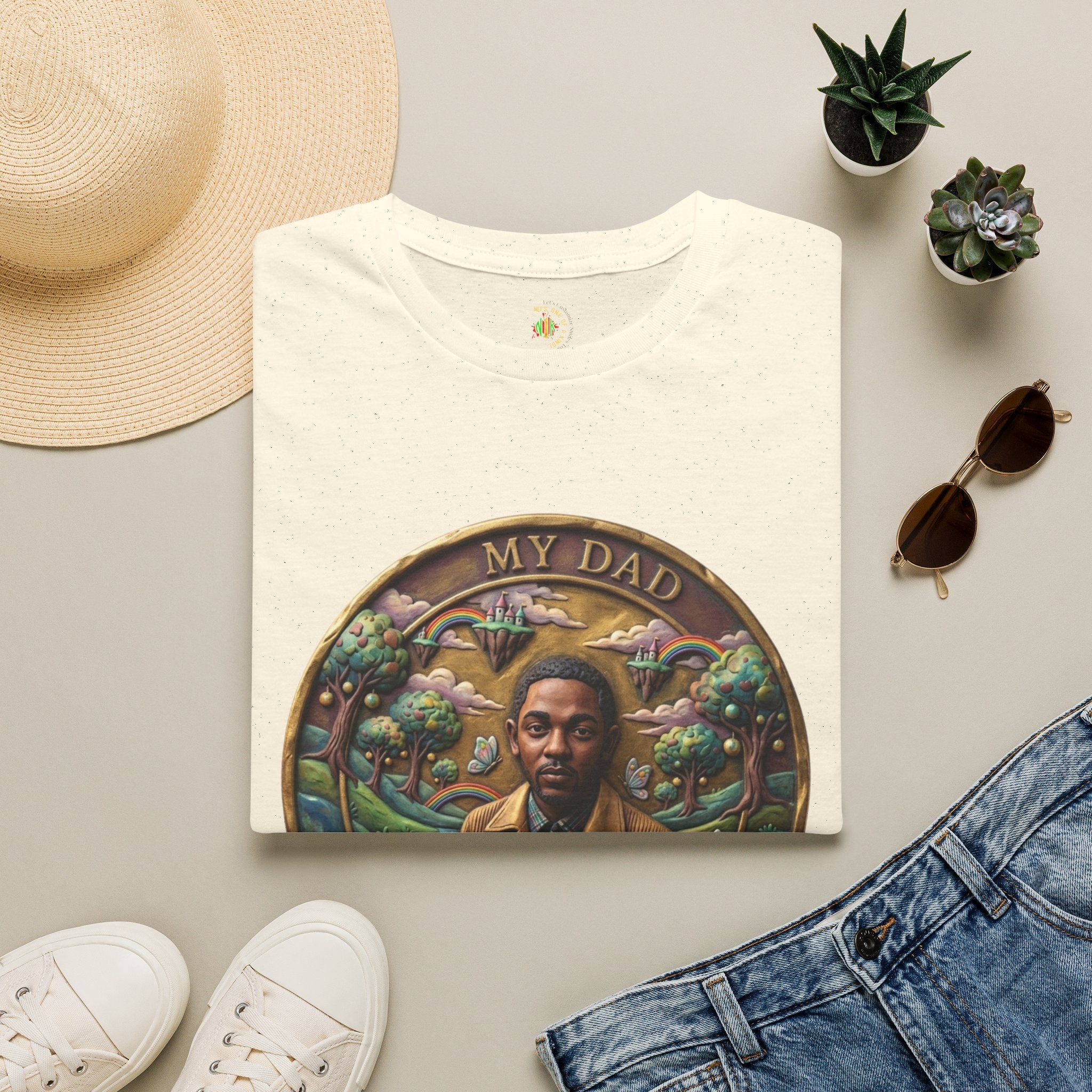 Todd Another Customized My Dad Portrait Coin Tee Graphic T-Shirt