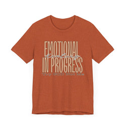 Emotional Healing In Progress Try God Not Me Unisex Jersey Short Sleeve Tee