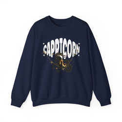 Capricorn Zodiac Casual Unisex Crewneck Sweatshirt