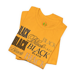 Black Text Unisex Tee, Casual Graphic T-Shirt for Fashion Lovers, Perfect Gift for All Occasions, Streetwear Style, Trendy Top