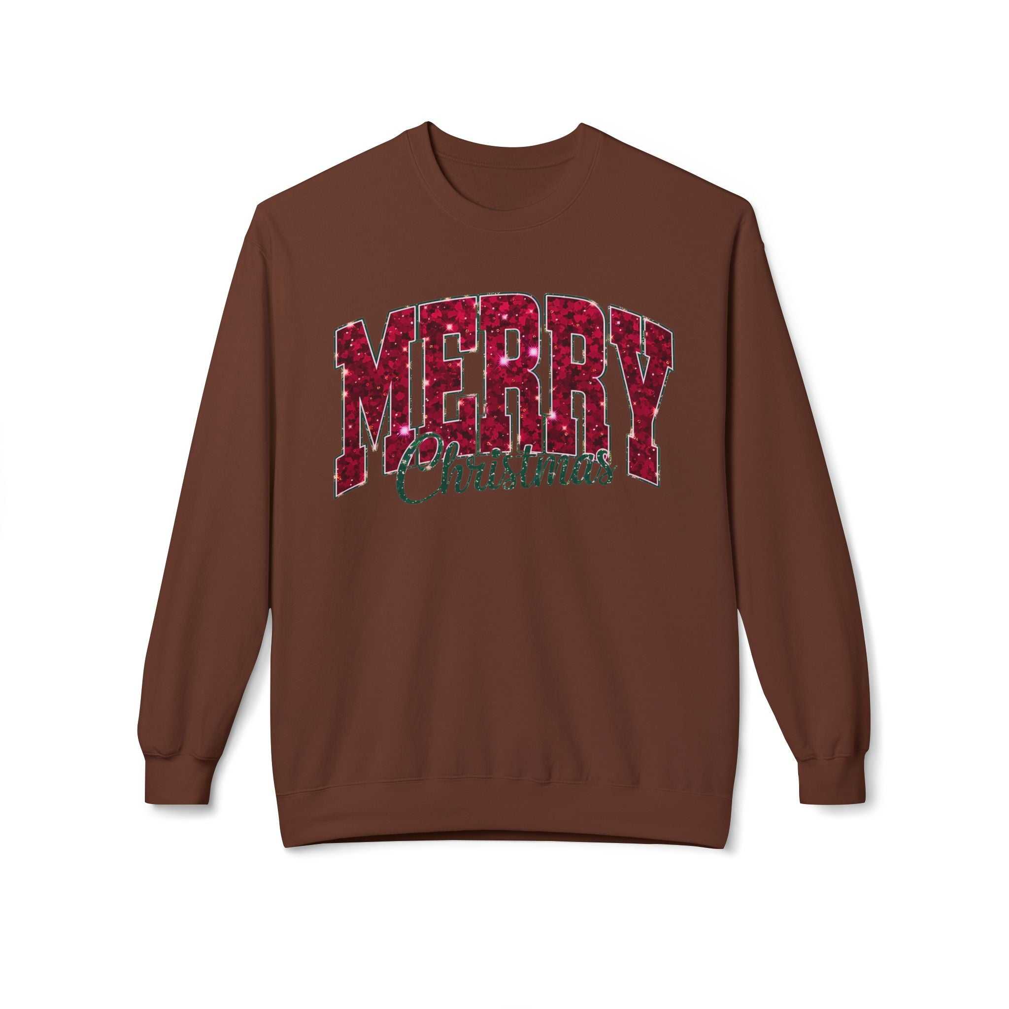 Merry Christmas Plaid Crewneck SweatshirtSweatshirtMerry Christmas Plaid