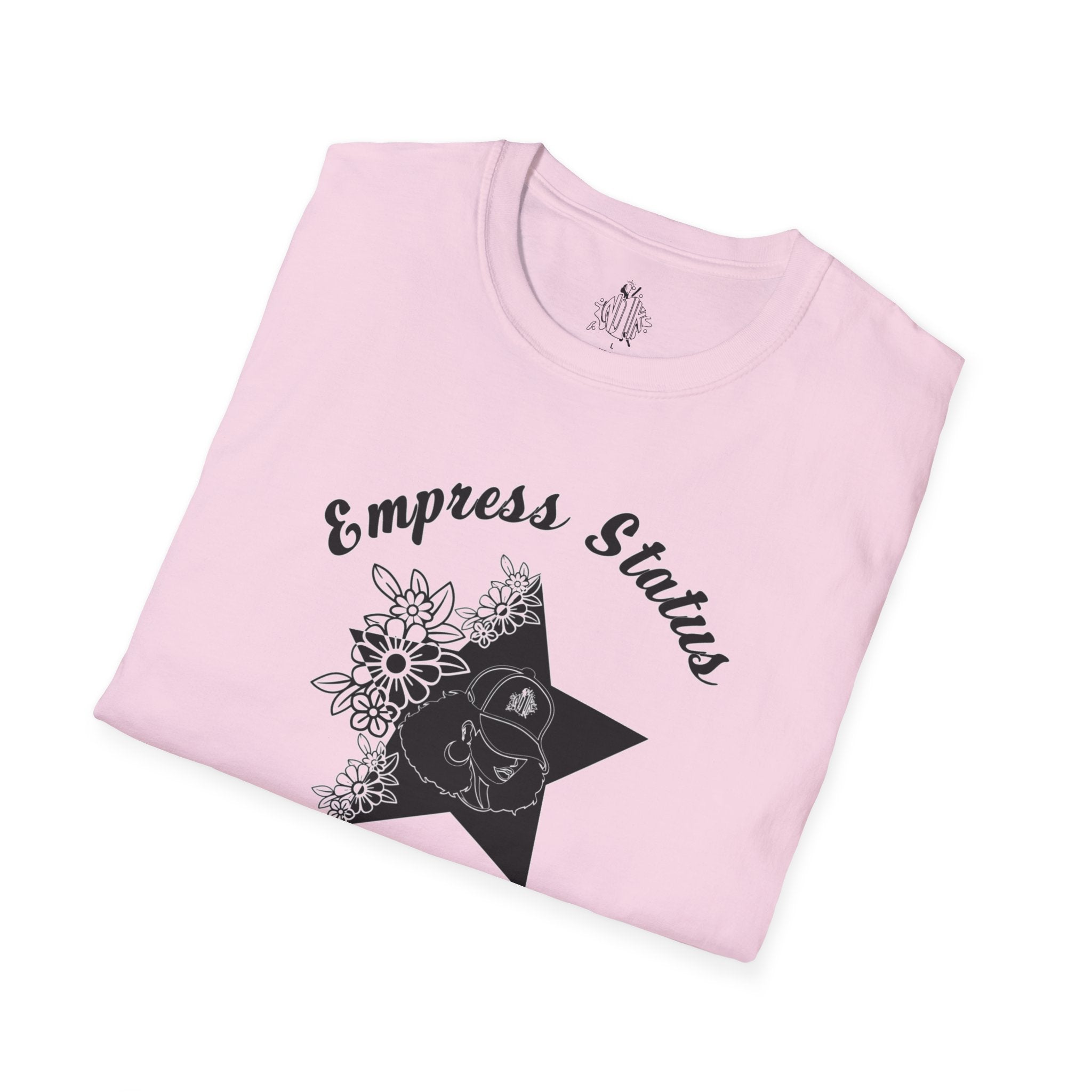 Empress Black Girl Floral Status T-shirt