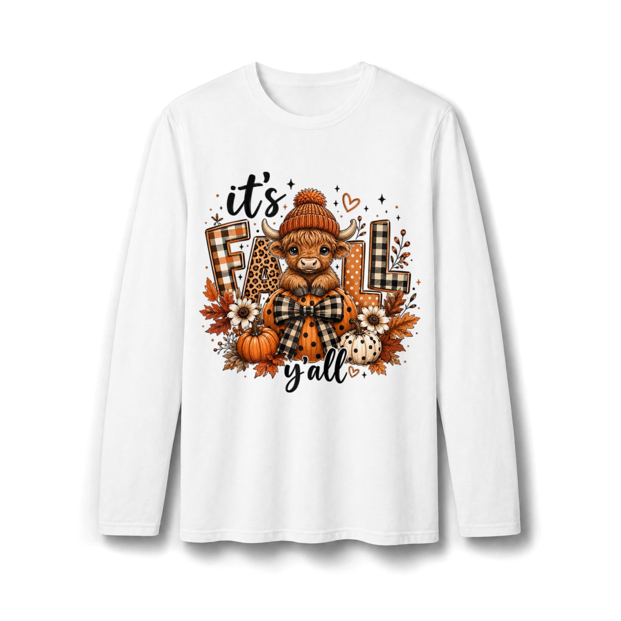 It’s Fall Gingerbread Bear Christmas Long Sleeve T-Shirt