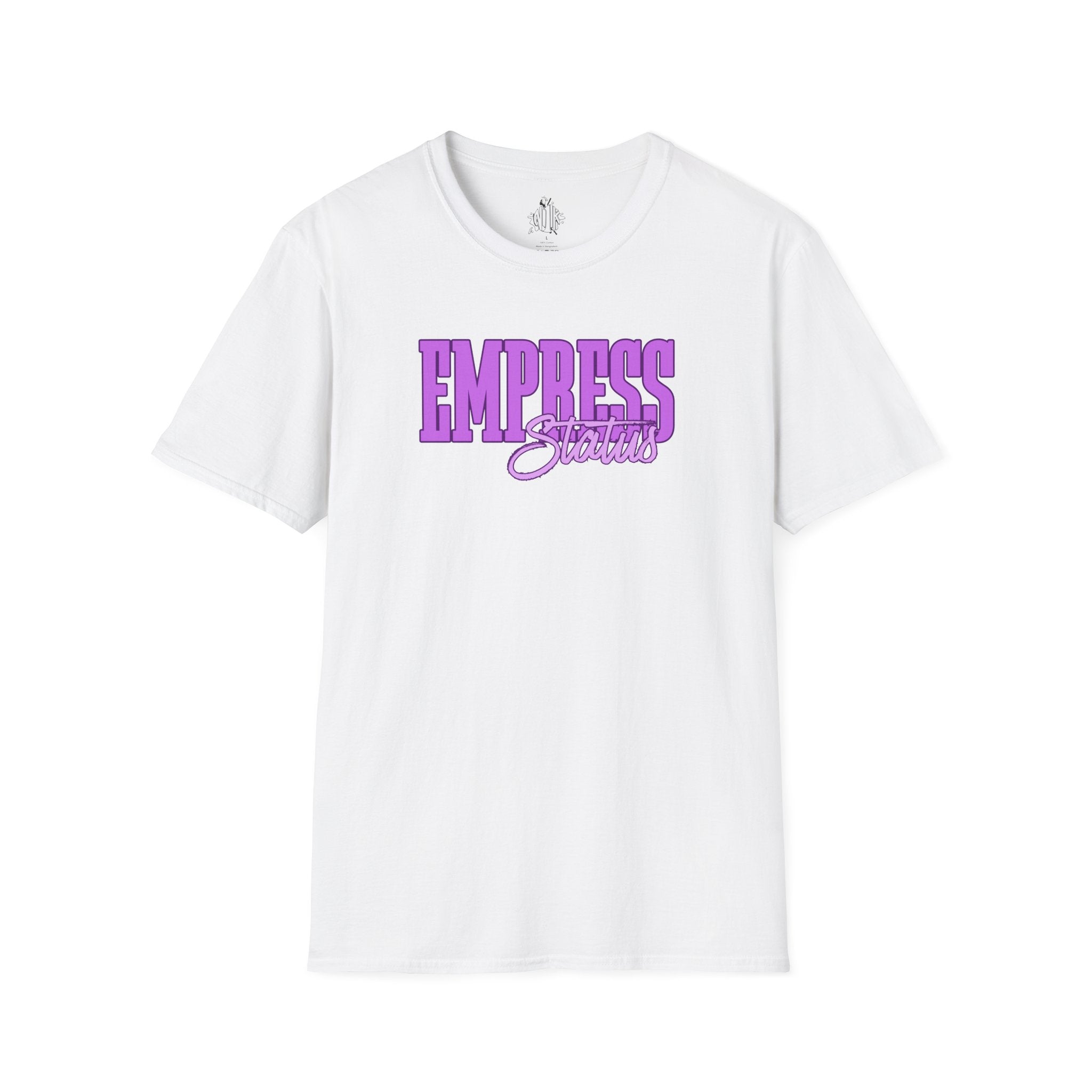 Bold Purple Print Empress Status T-shirt