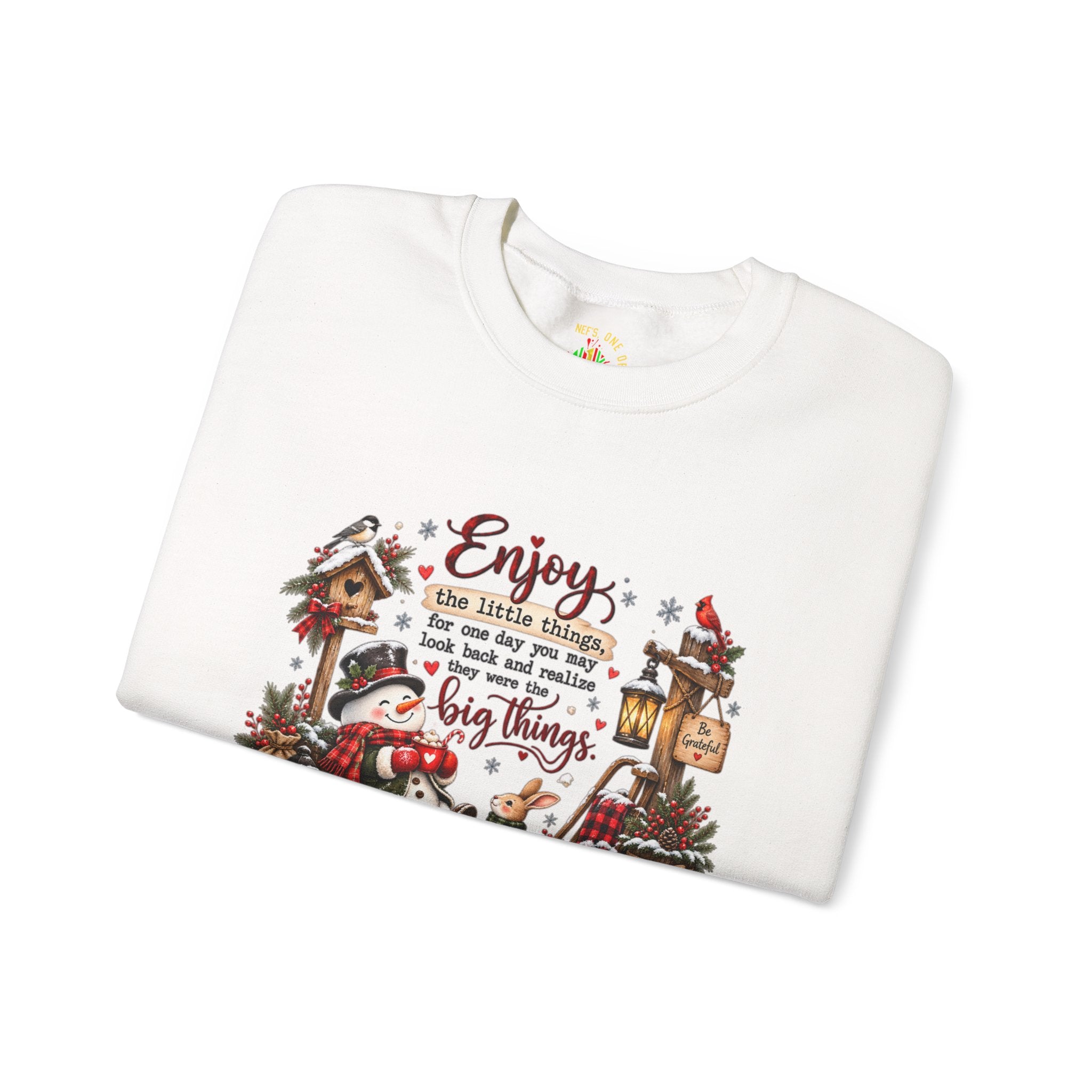 Enjoy the Little Things Christmas Crewneck Sweatshirt