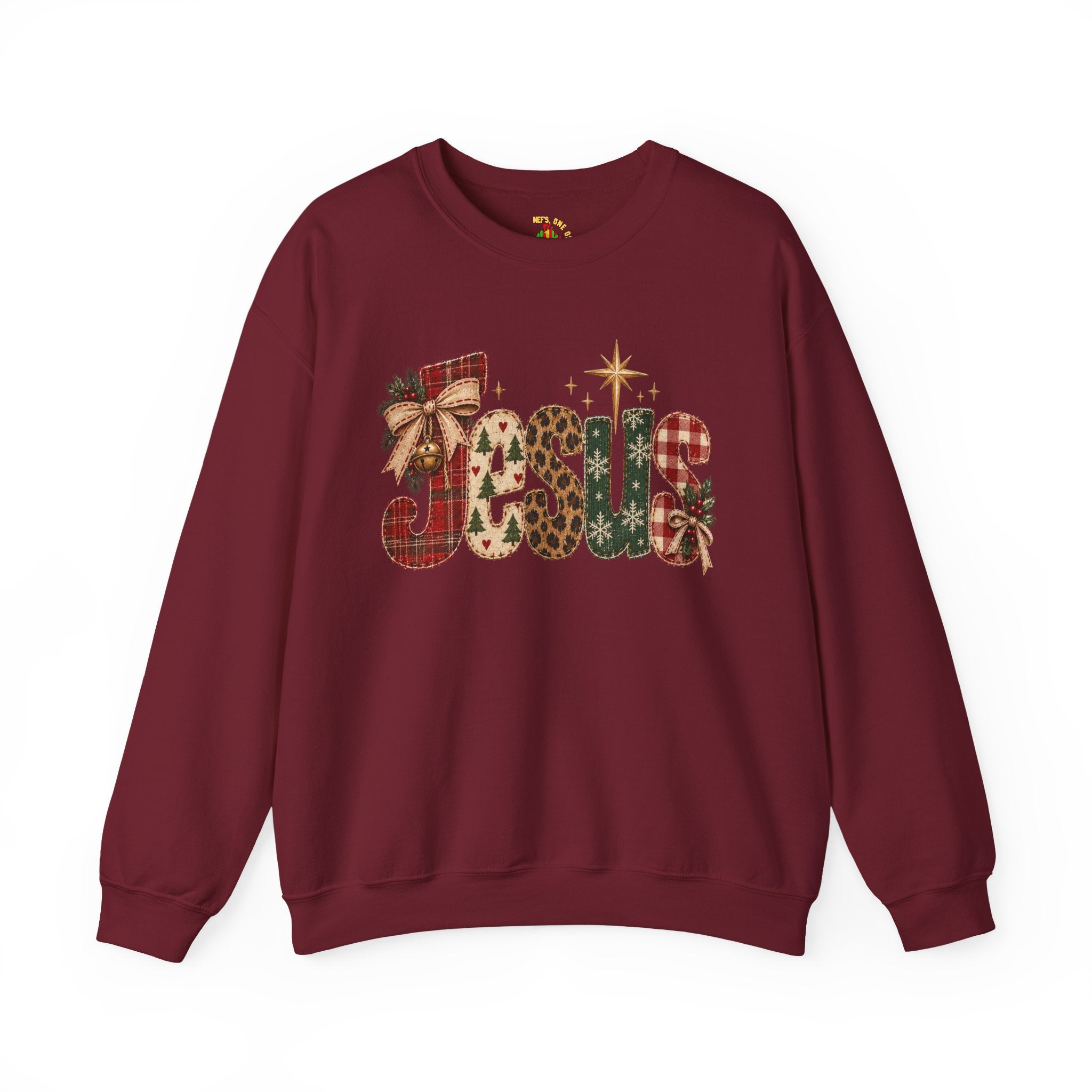 Festive Christmas Reindeer Crewneck Sweatshirt