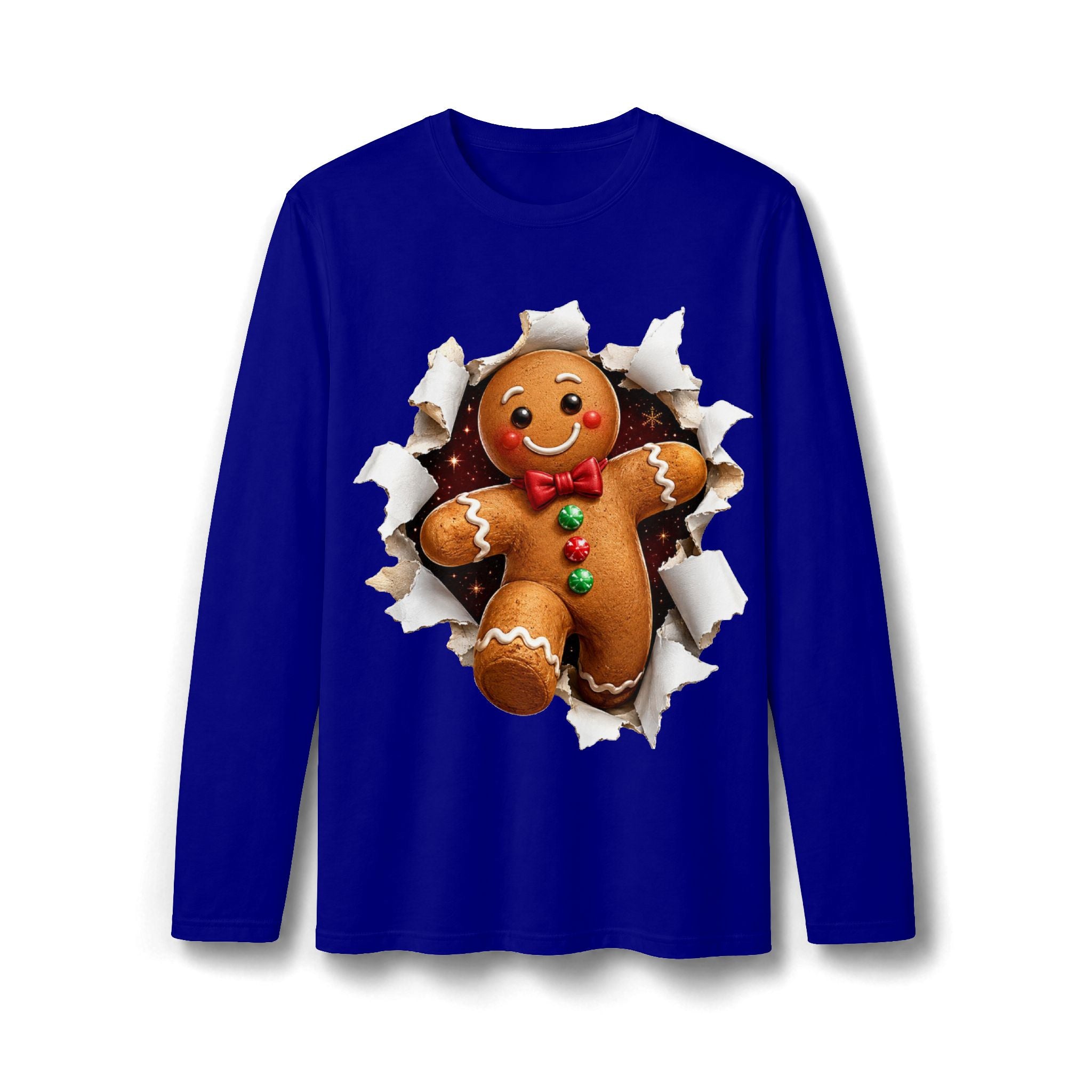 Gingerbread Man Christmas Long Sleeve T-Shirt