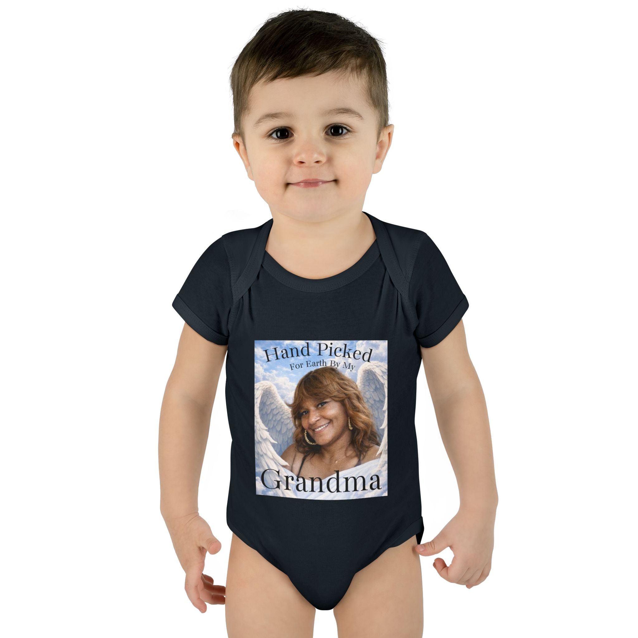 Body da neonato "Scelto per la Terra dalla mia nonna in Cielo" – Tutina commemorativa per neonato