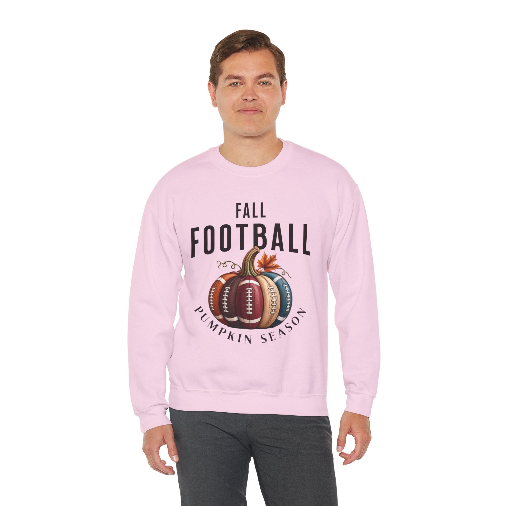 Fall Football Pumpkin Season Crewneck Sweatshirt
