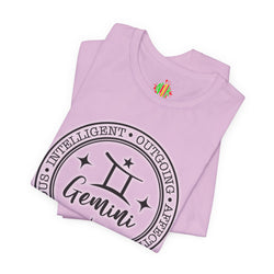Gemini Zodiac Tee: Stylish Astrology Shirt for Astronomy Lovers, Birthday Gift, Unisex Tee, Horoscope Apparel, Casual Wear
