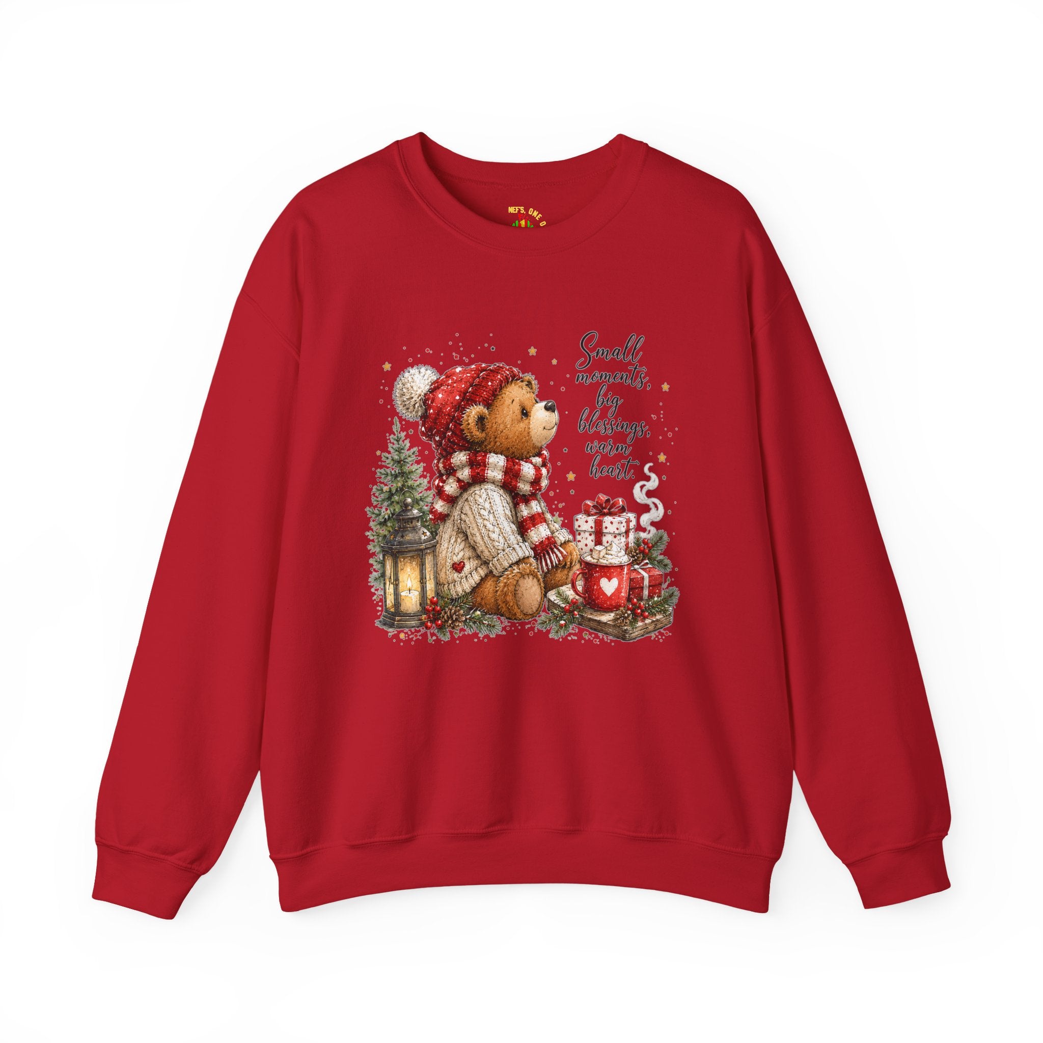 Christmas Bear Crewneck Sweatshirt – Cozy Holiday Teddy Bear Design