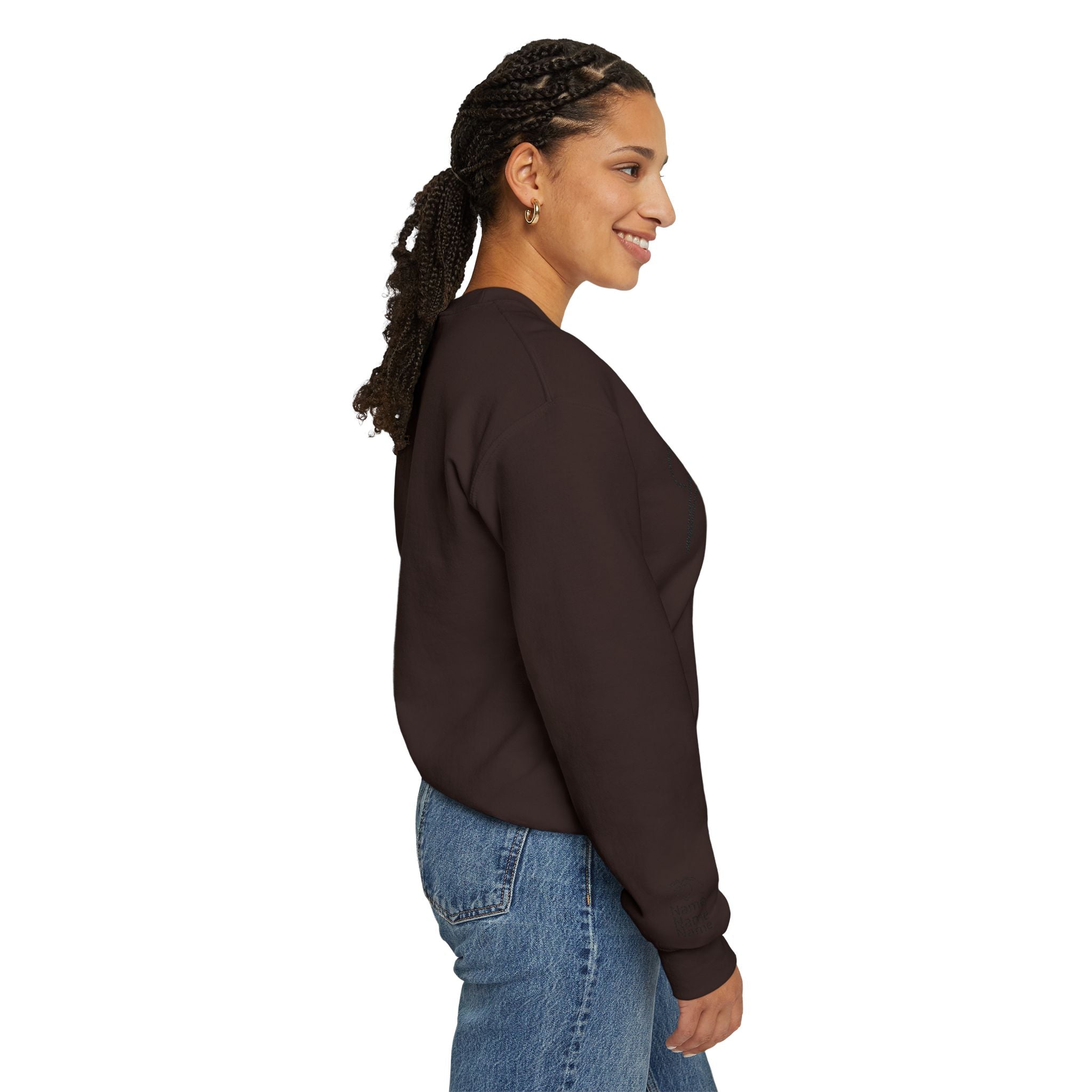 Mom Est. Year Embroidered Customizable Crewneck Sweatshirt