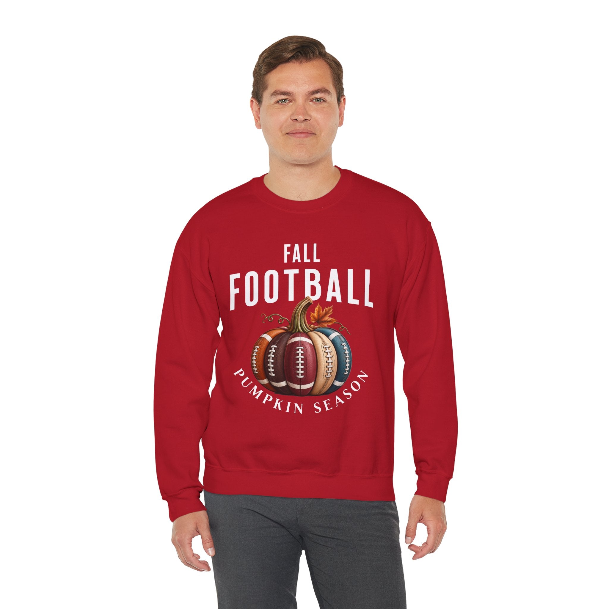 Fall Football Pumpkin Season Crewneck Sweatshirt