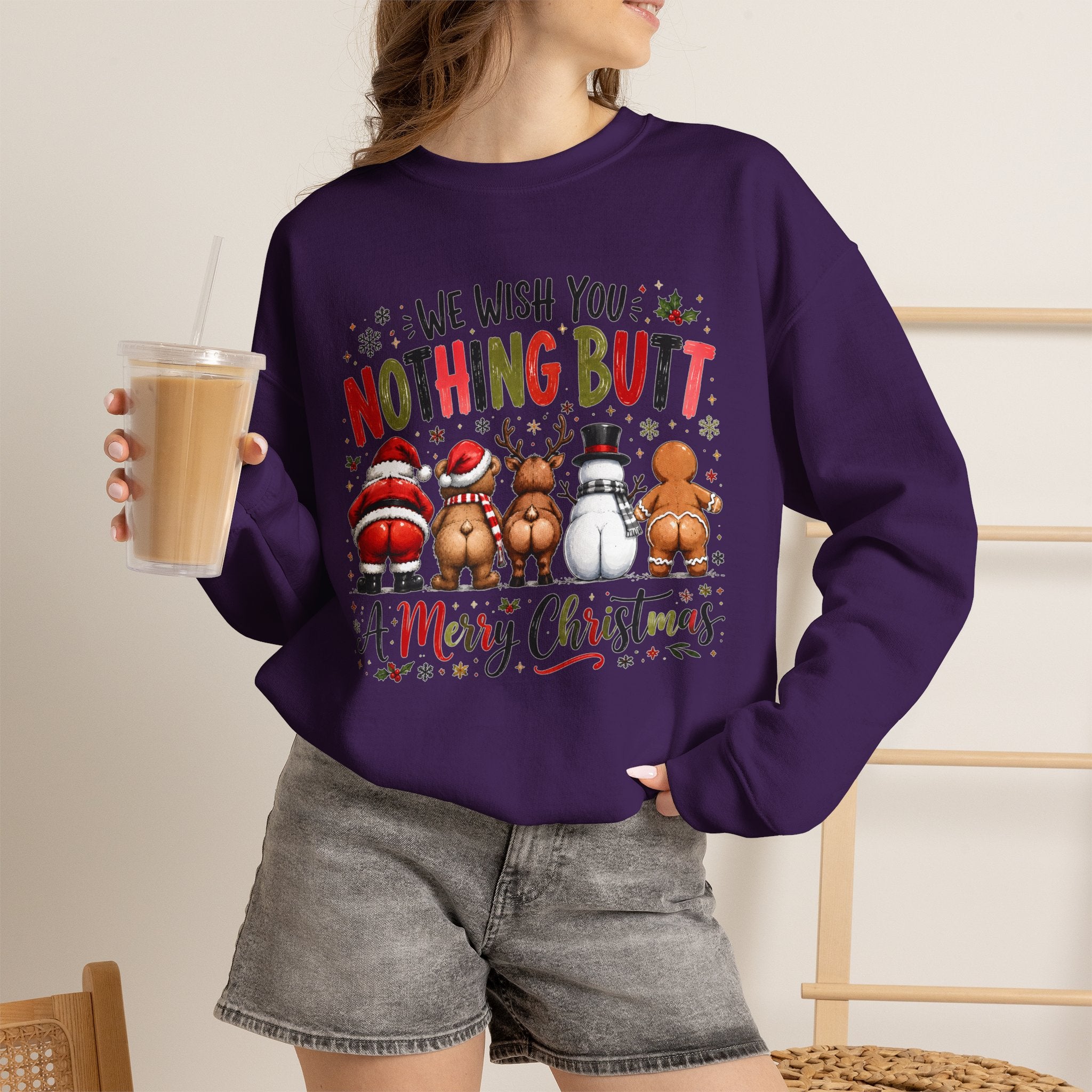 We Wish You Nothing But a Merry Christmas Crewneck Sweatshirt
