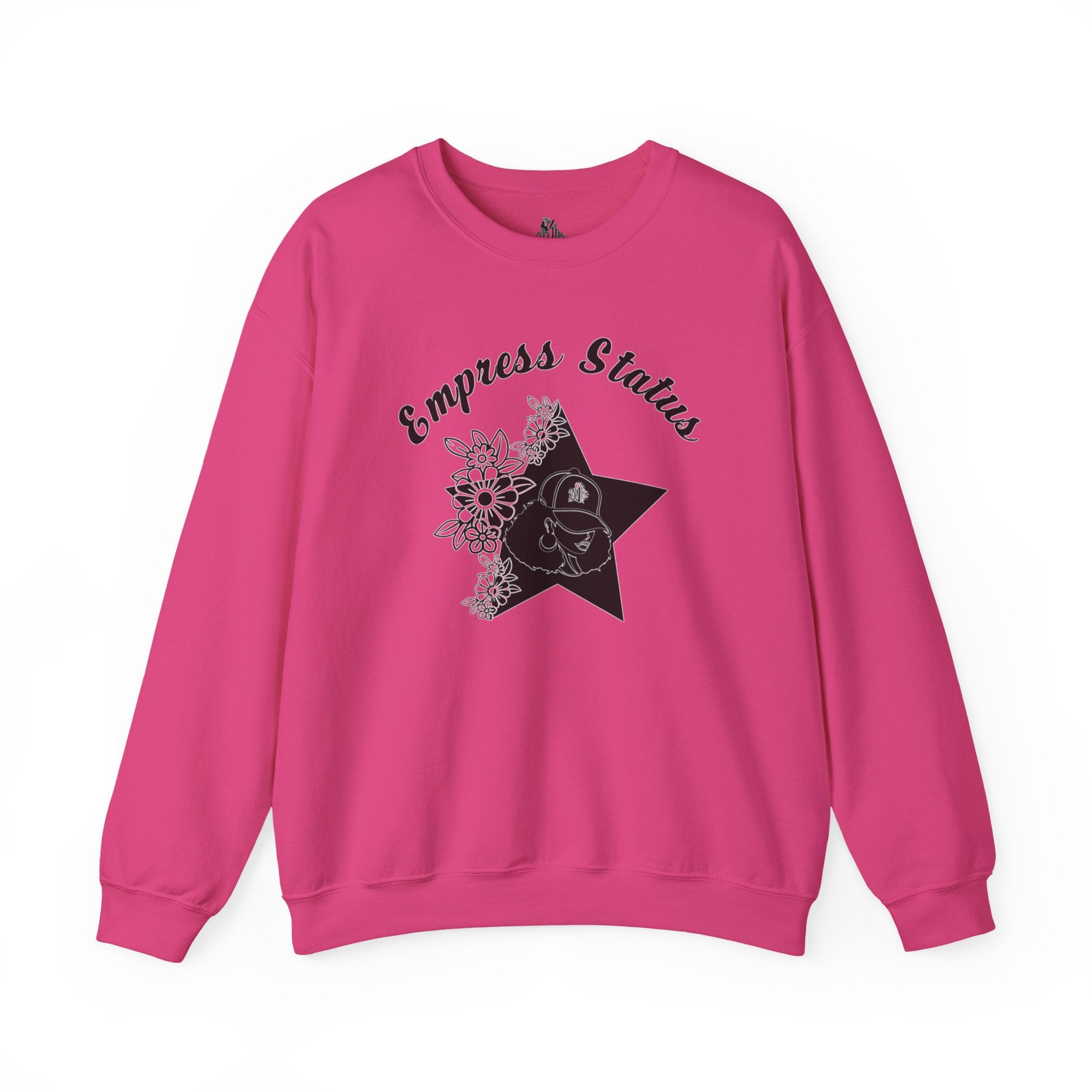 Empress Black Girl Floral Status Unisex Sweatshirt