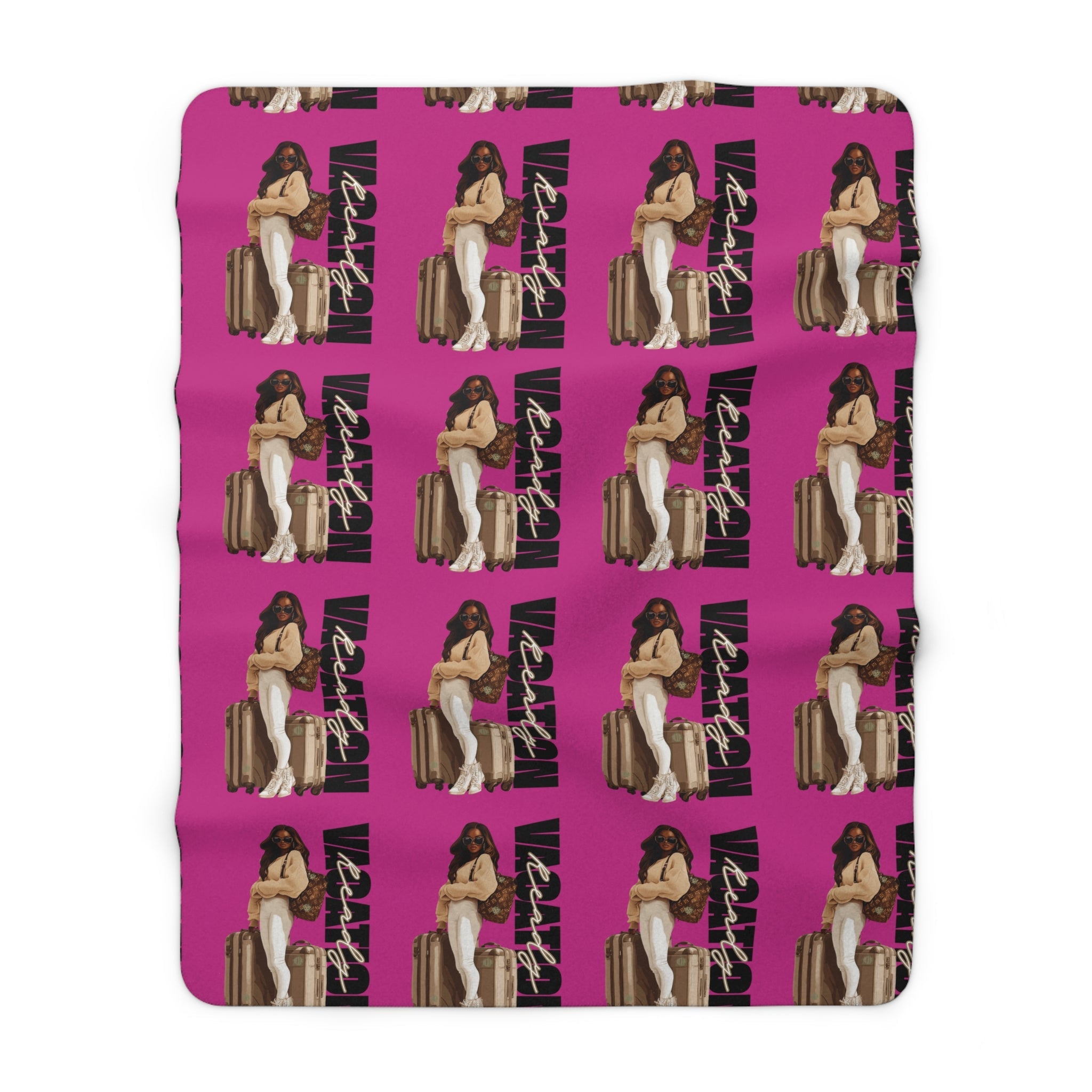 Vacation Ready Sherpa Fleece Blanket