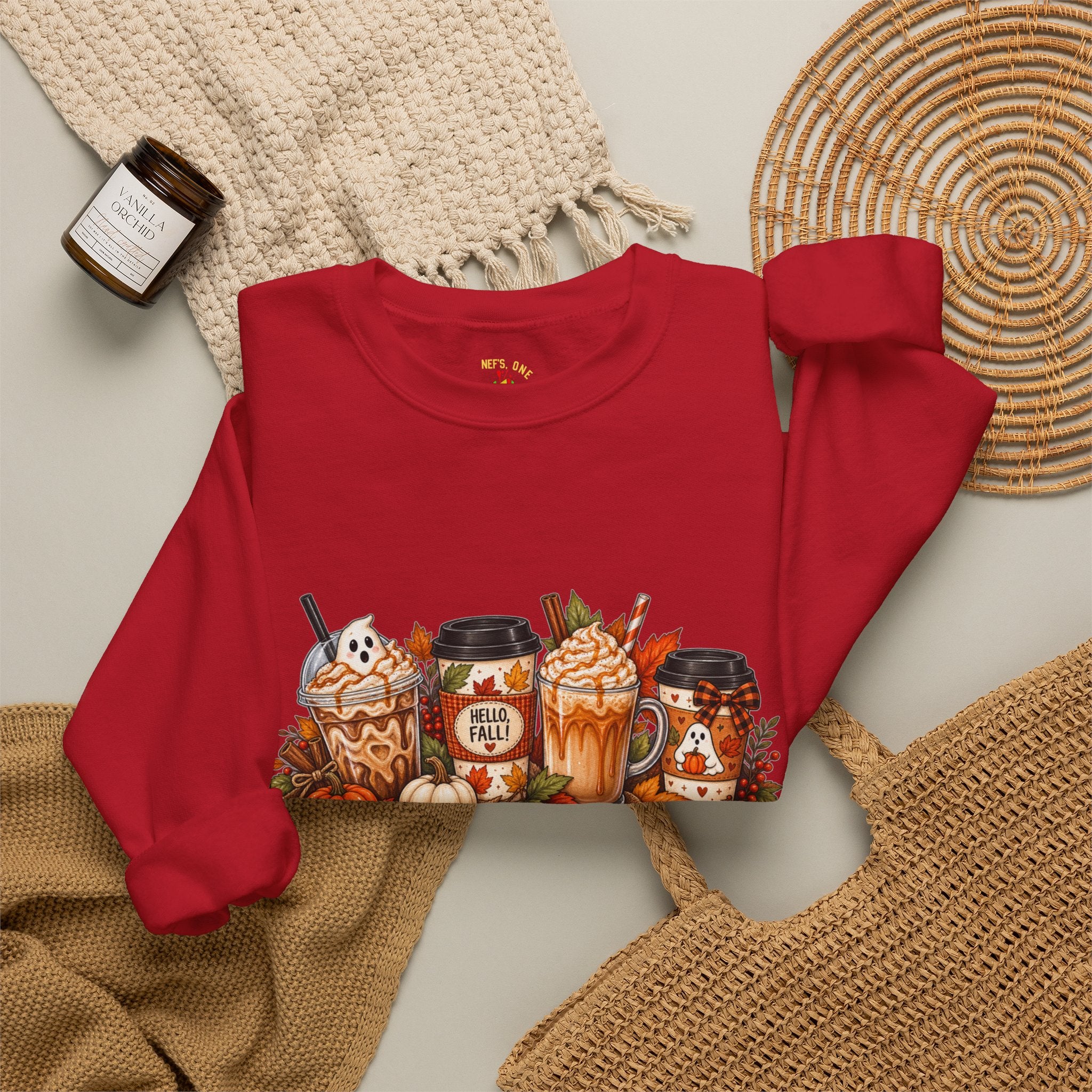 Autumn Leaves & Coffee Please Sweatshirt