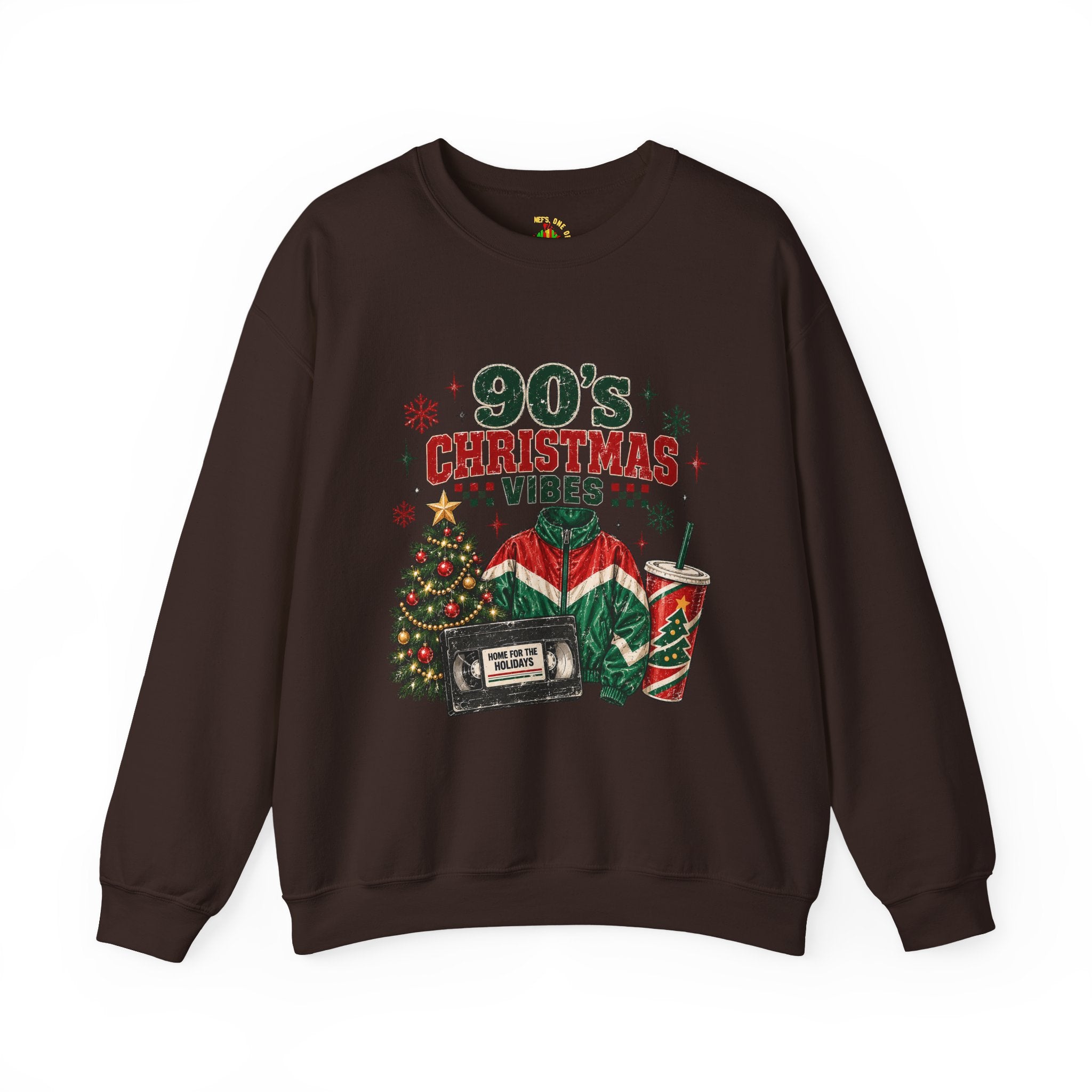 90s Christmas Vibes Crewneck Sweatshirt