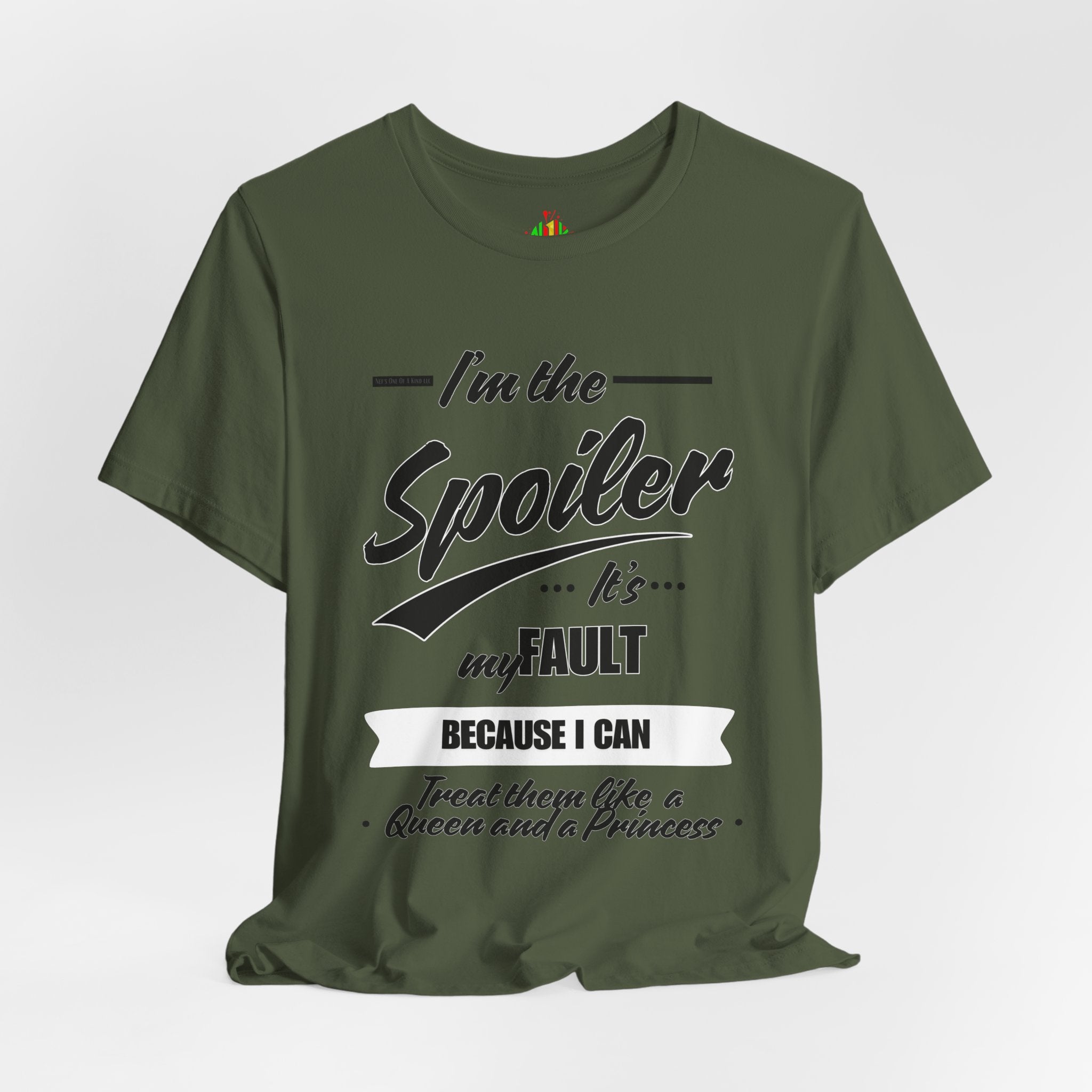 He's the Spoiler Unisex Jersey Tee - Express love for his Queen and Princess