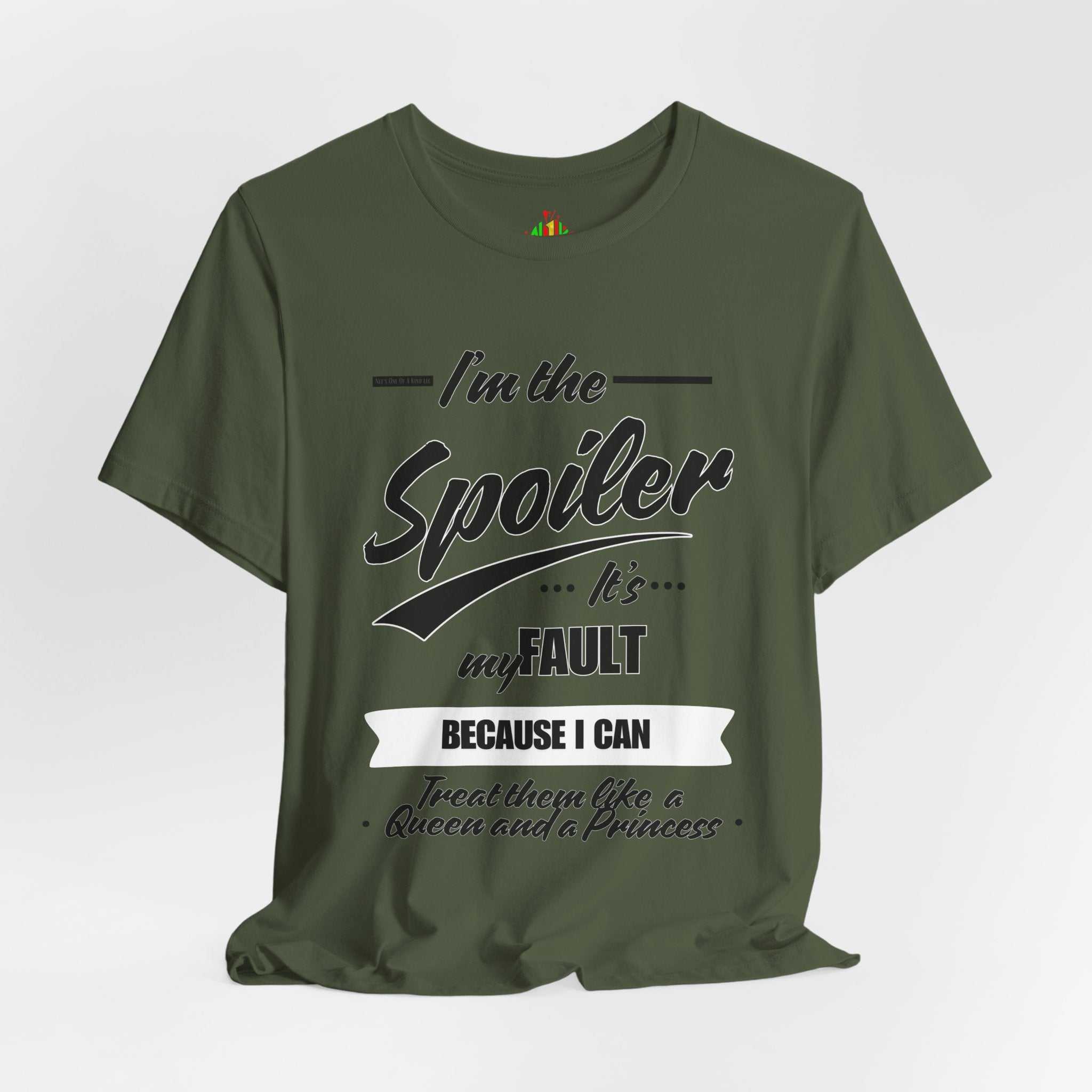 He's the Spoiler Unisex Jersey Tee - Express love for his Queen and PrT-ShirtHe’s the Spoiler Unisex Jersey Tee