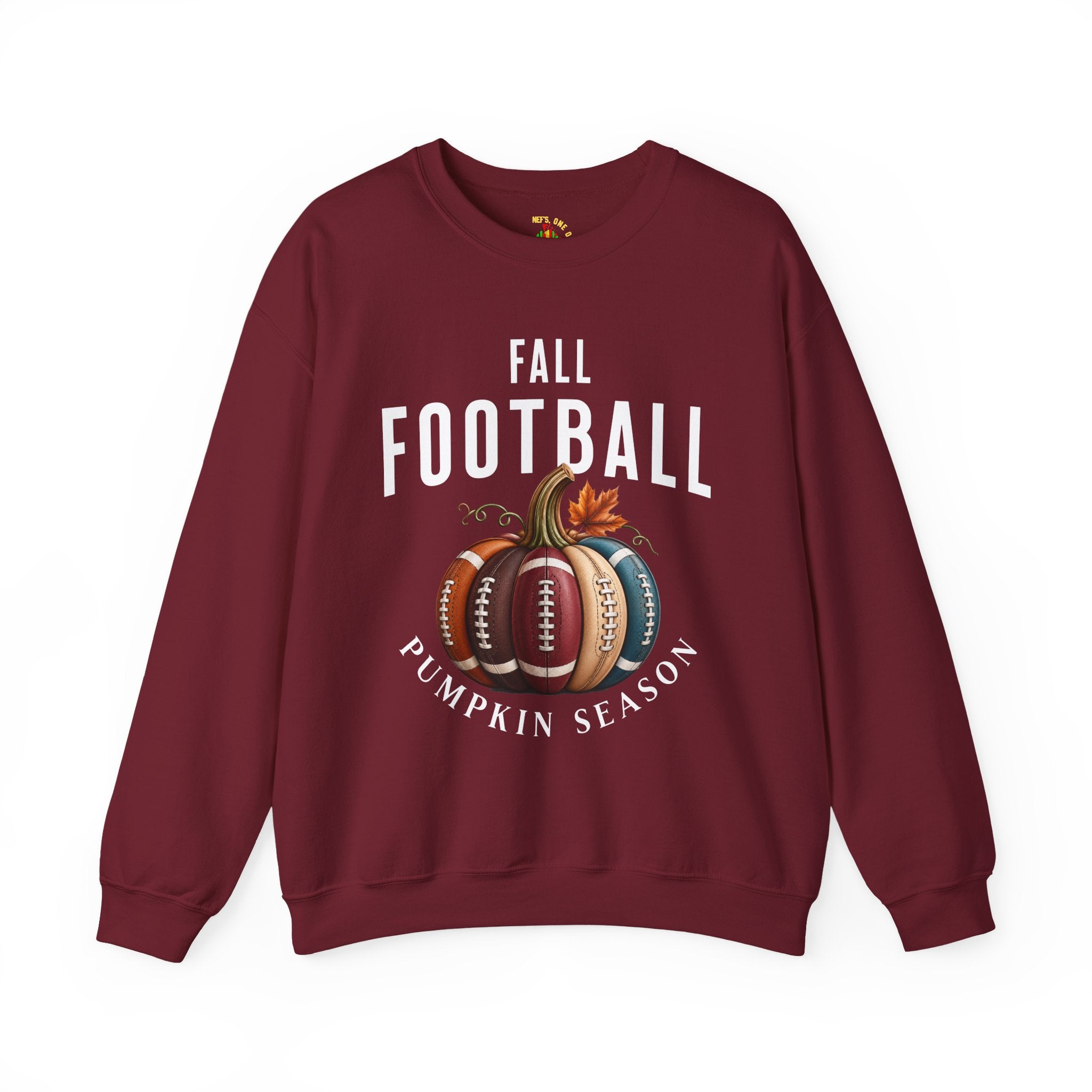 Fall Football Pumpkin Season Crewneck Sweatshirt